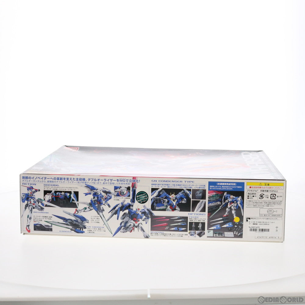 【中古即納】[PTM] MG 1/100 GN-0000+GNR-010 ダブルオーライザー 機動戦士ガンダム00(ダブルオー) プラモデル(0169914) バンダイ(20210920)