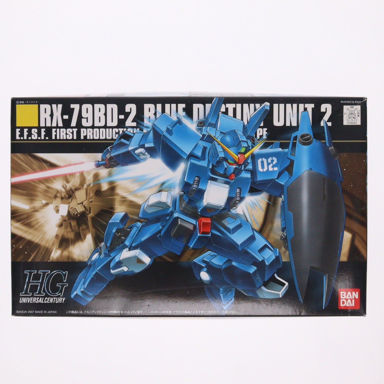 【中古即納】[PTM] HGUC 1/144 RX-79BD-2 ブルーディスティニー2号機 機動戦士ガンダム外伝 THE BLUE DESTINY プラモデル バンダイ(20070430)