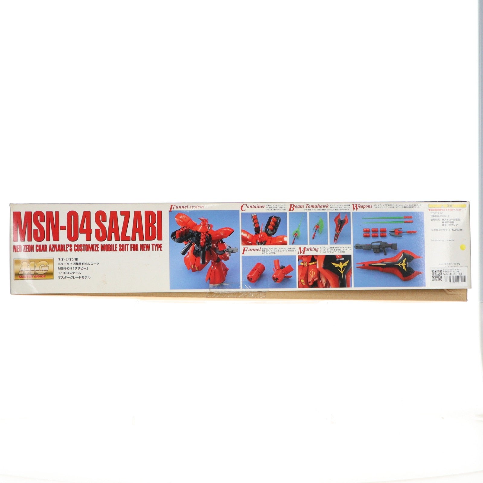 【中古即納】[PTM] MG 1/100 MSN-04 サザビー 機動戦士ガンダム 逆襲のシャア プラモデル(0077072) バンダイ(20170802)