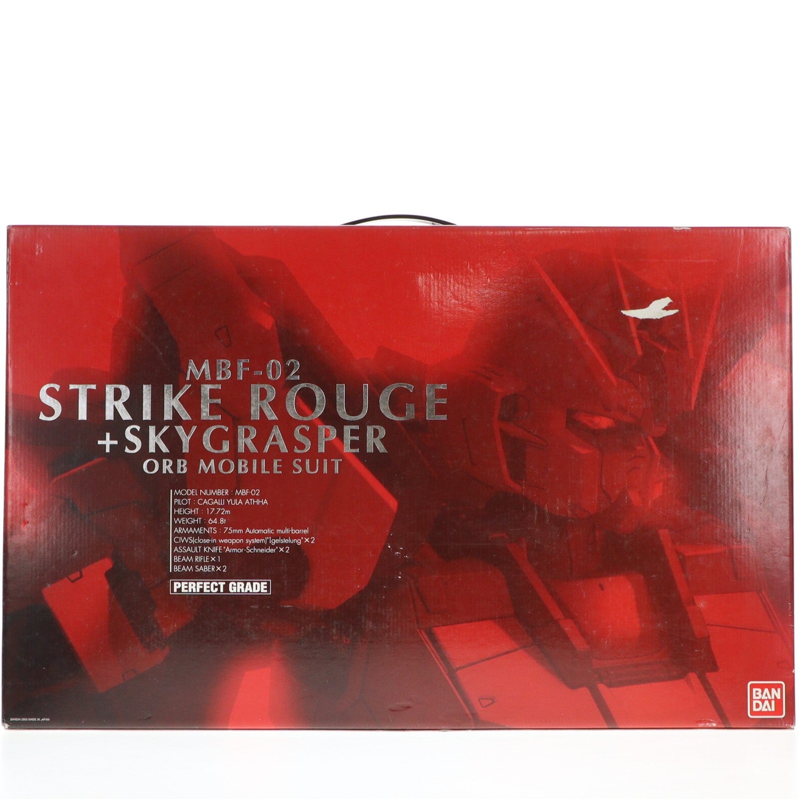 【中古即納】[PTM] PG 1/60 MBF-02 ストライクルージュ+スカイグラスパー 機動戦士ガンダムSEED(シード) プラモデル(0138257) バンダイ(20050827)