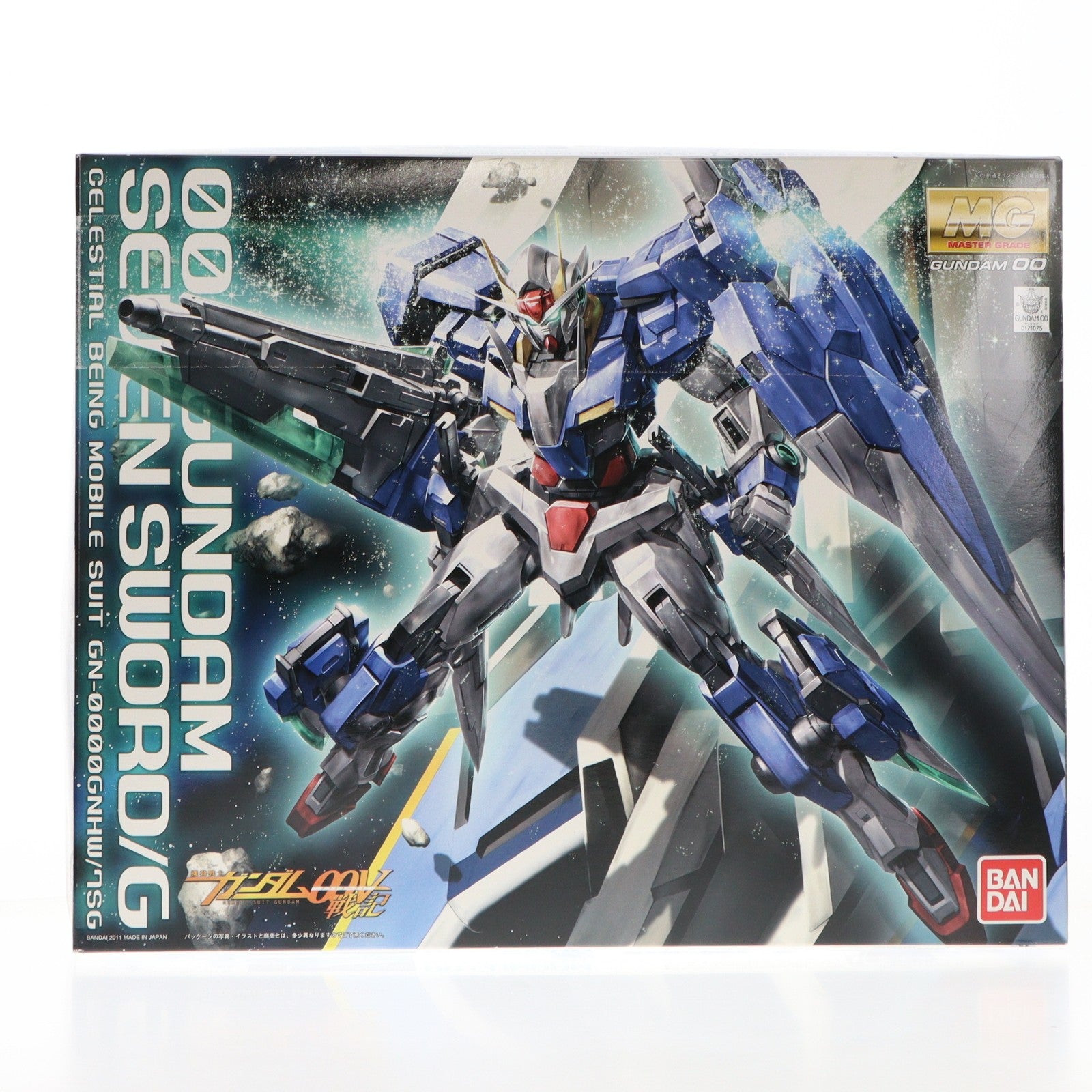 【中古即納】[PTM] MG 1/100 GN-0000GNHW/7SG ダブルオーガンダム セブンソード/G 機動戦士ガンダム00V(ダブルオーブイ)戦記 プラモデル(0171075) バンダイ(20110930)