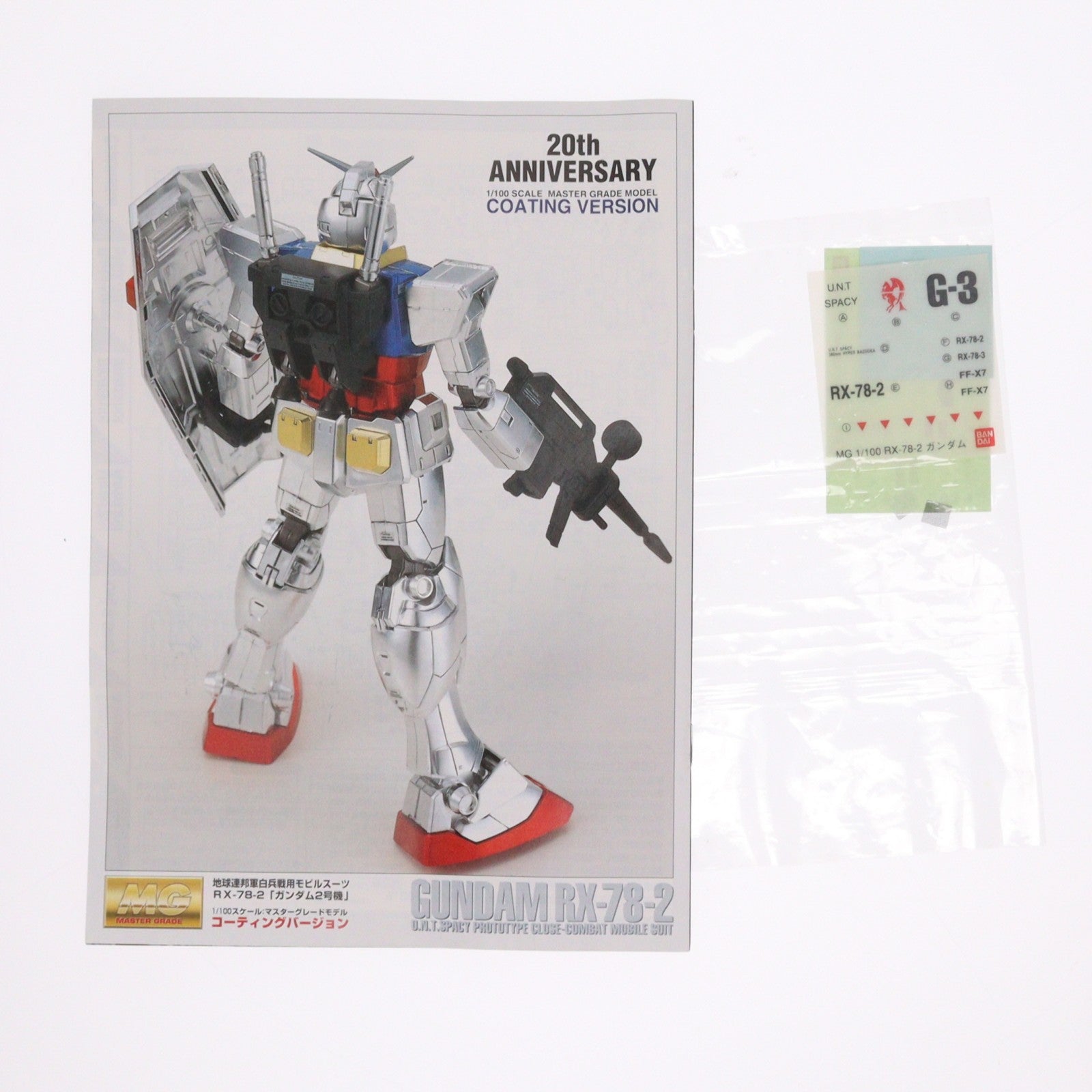 【中古即納】[PTM] MG 1/100 RX-78-2 ガンダム コーティングバージョン 機動戦士ガンダム プラモデル(0061680) バンダイ(19980630)