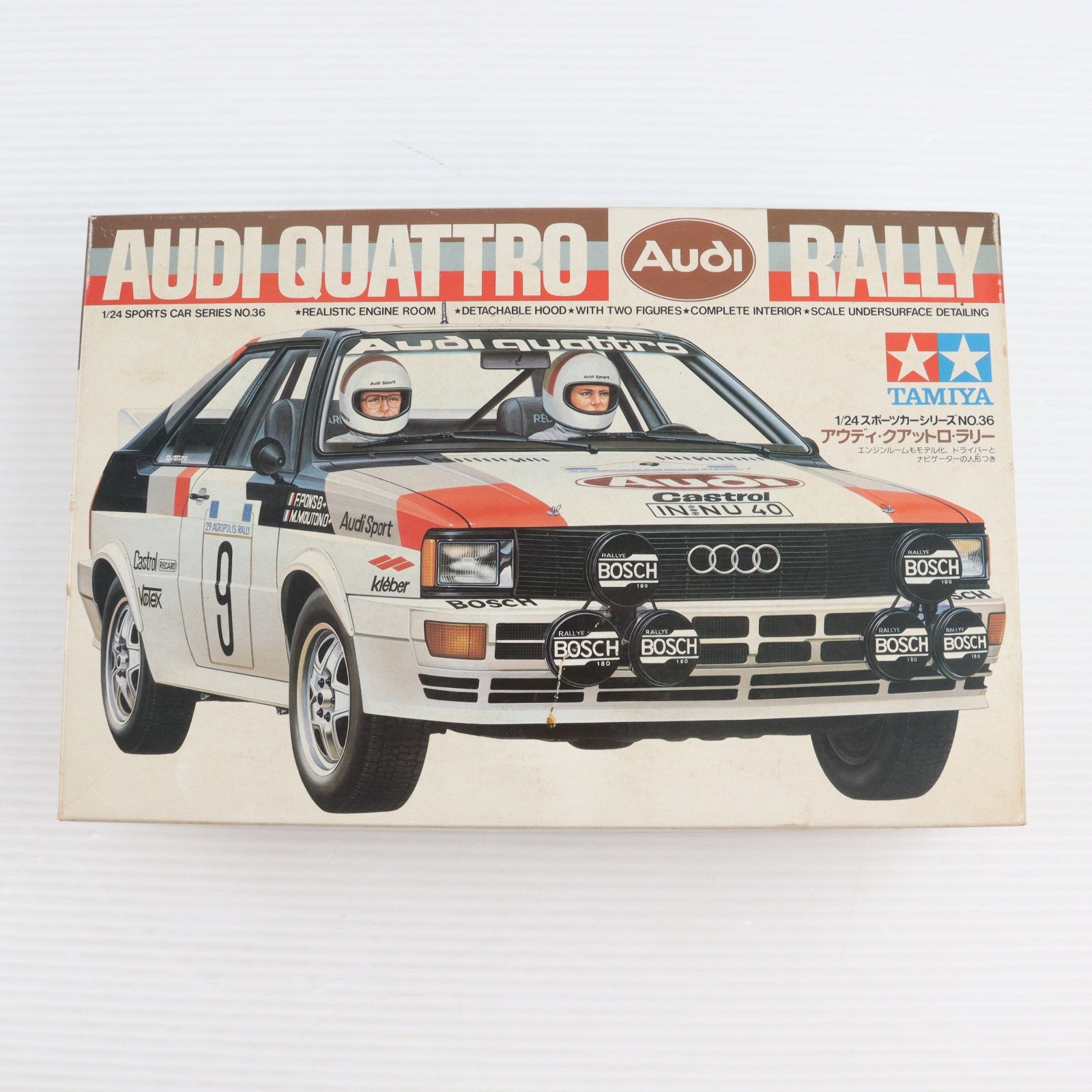 【中古即納】[PTM] スポーツカーシリーズ No.36 1/24 アウディ・クアットロ ラリータイプ プラモデル(24036) タミヤ(19991130)
