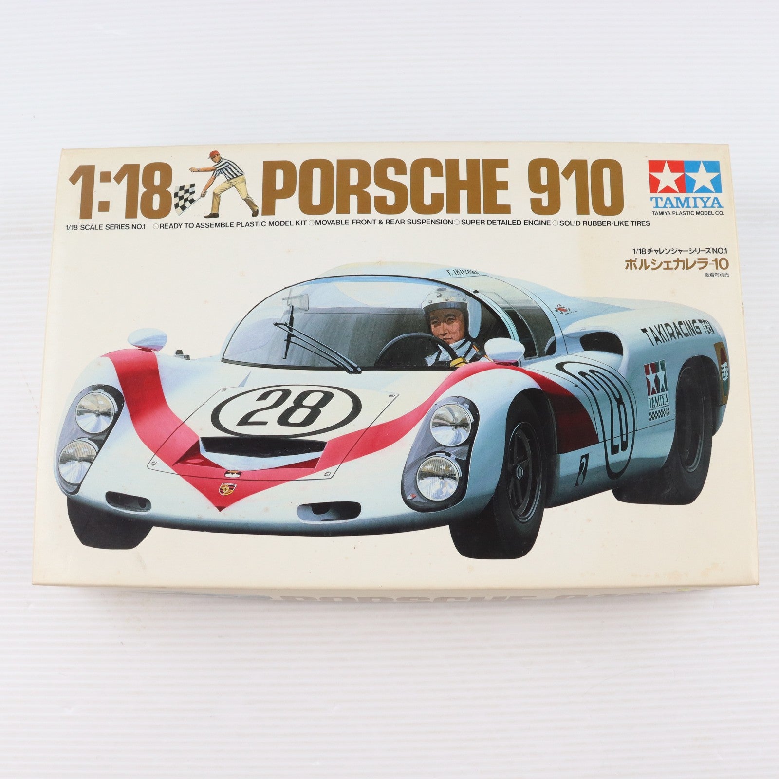 【中古即納】[PTM] チャレンジャーシリーズ No.1 1/18 ポルシェカレラ-10 ディスプレイモデル プラモデル(10001) タミヤ(19970905)