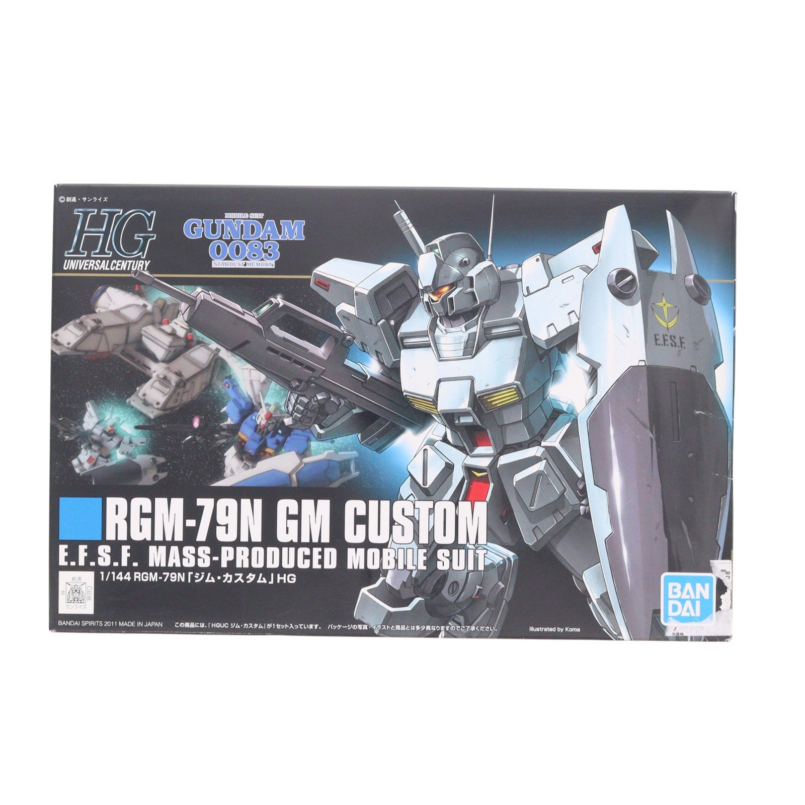 【中古即納】[PTM] HGUC 1/144 ジム・カスタム 機動戦士ガンダム0083 STARDUST MEMORY(スターダストメモリー) プラモデル バンダイスピリッツ(20240410)