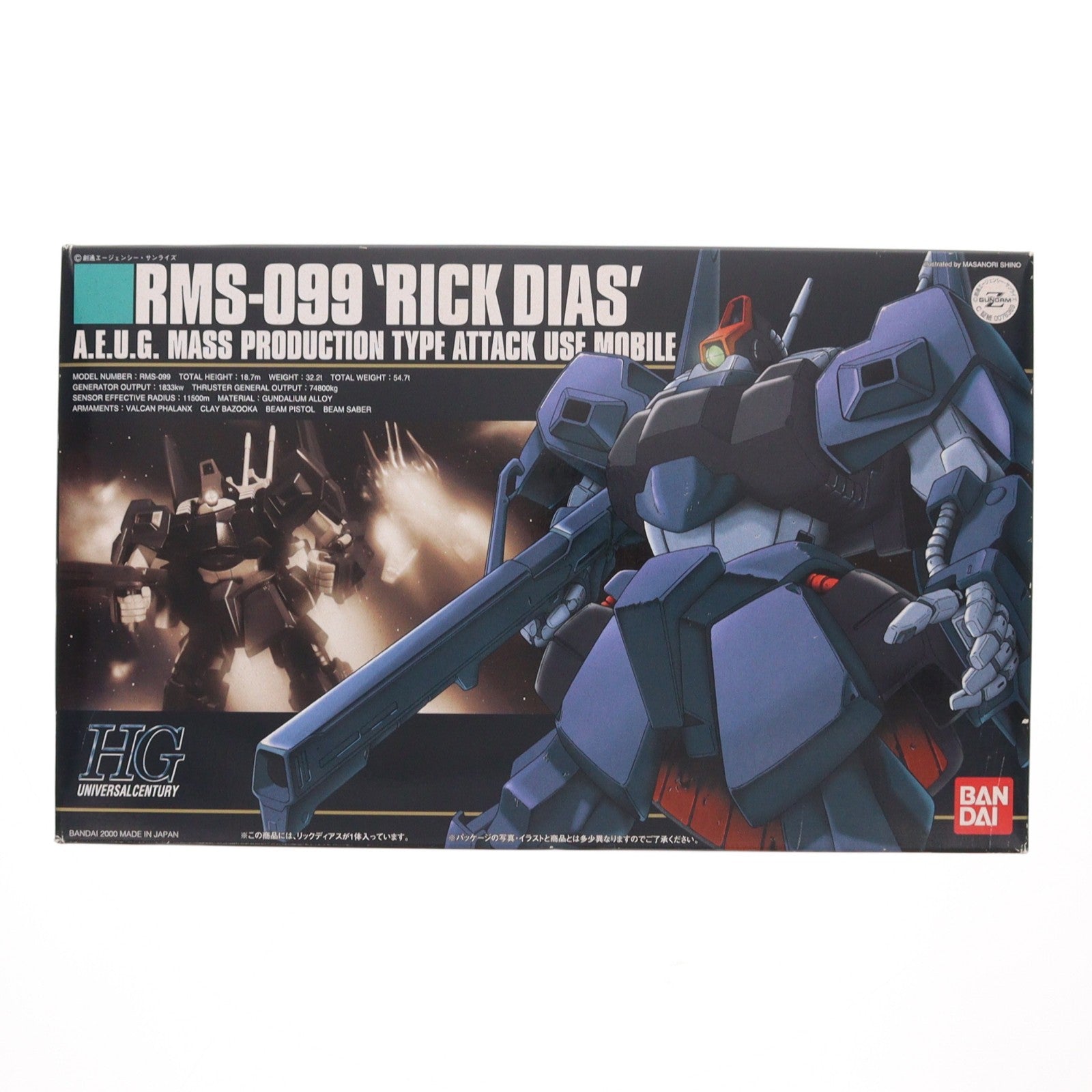 【中古即納】[PTM] HGUC 1/144 RMS-099 リックディアス 機動戦士Zガンダム プラモデル(0076369) バンダイ(20170428)
