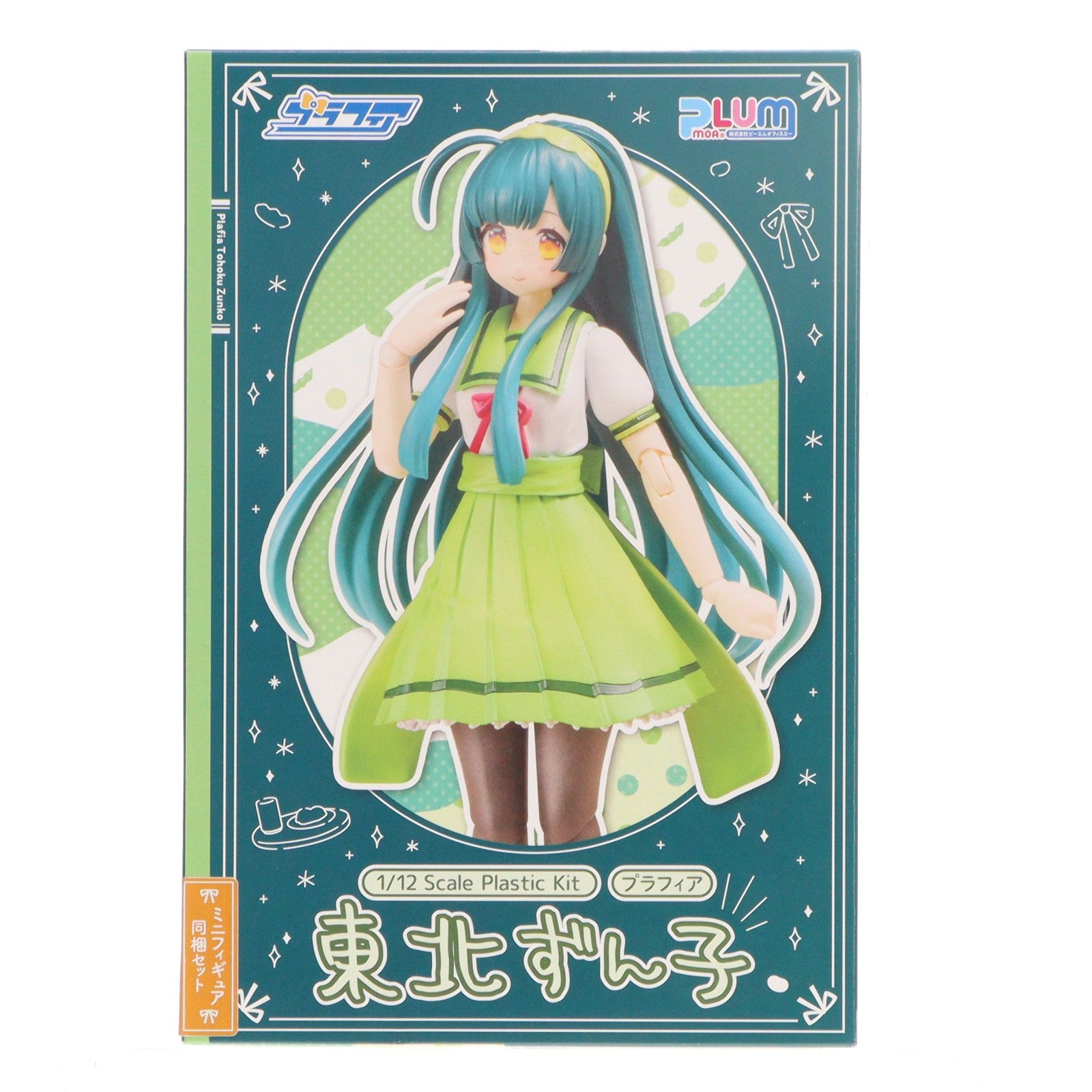 【中古即納】[PTM] プラフィア 1/12 東北ずん子(ミニフィギュア同梱セット)(とうほくずんこ) 東北ずん子・ずんだもんプロジェクト プラモデル(PP229) PLUM(プラム)(20250228)