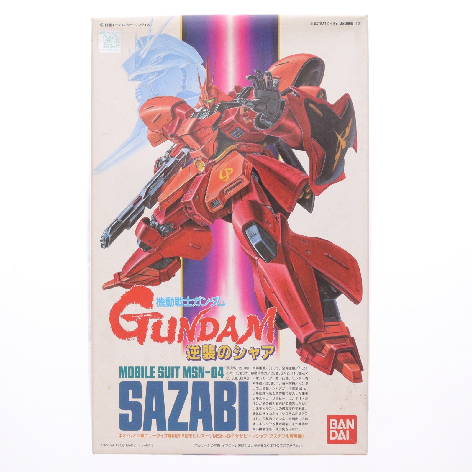【中古即納】[PTM] 1/144 MSN-04 サザビー 機動戦士ガンダム 逆襲のシャア プラモデル(0020869) バンダイ(20180824)