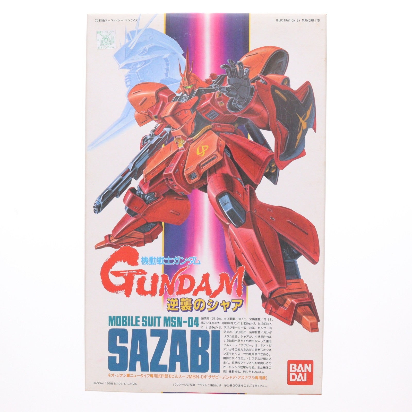 【中古即納】[PTM] 1/144 MSN-04 サザビー 機動戦士ガンダム 逆襲のシャア プラモデル(0020869) バンダイ(20180824)