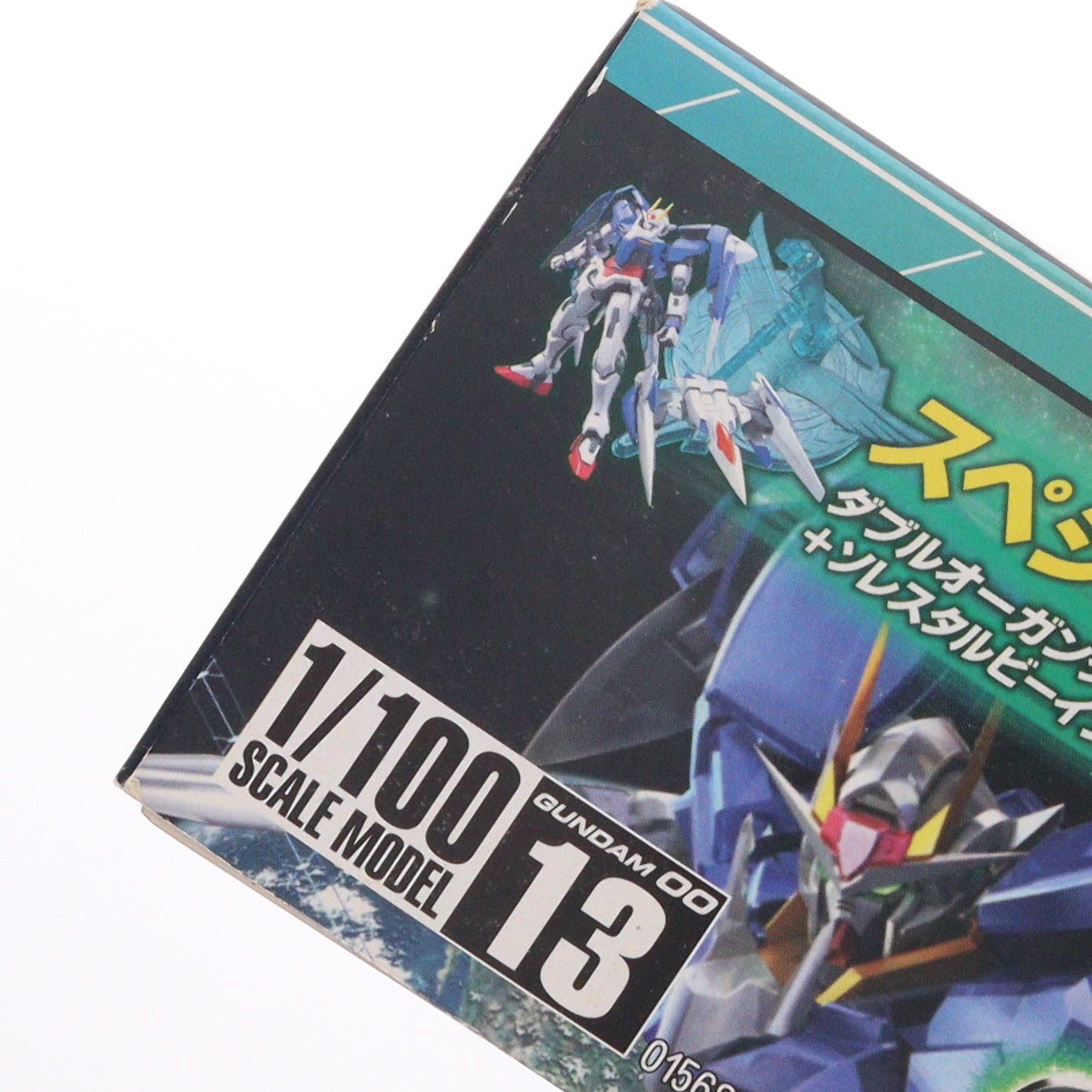 【中古即納】[PTM] 1/100 GN-0000+GNR-010 ダブルオーライザー(ダブルオーガンダム&オーライザー+ソレスタルビーイングVer.ベース クリアグリーン) スペシャル3点セット 機動戦士ガンダム00(ダブルオー) プラモデル(0156889) バンダイ(20081231)