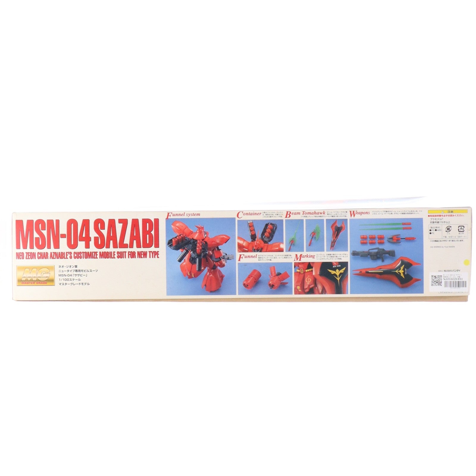【中古即納】[PTM] MG 1/100 MSN-04 サザビー 機動戦士ガンダム 逆襲のシャア プラモデル(0077072) バンダイ(20170802)