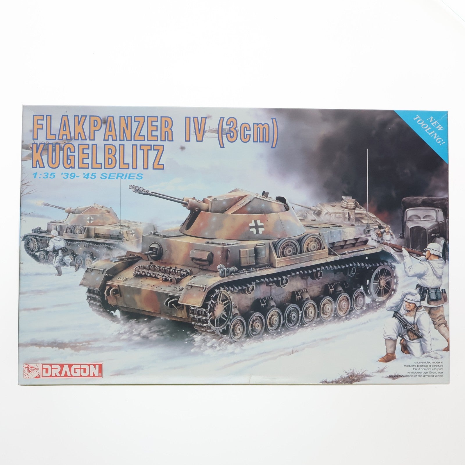 【中古即納】[PTM] '39-'45 SERIES 1/35 FLAKPANZER IV(3cm) KUGELBLITZ(対空戦車クーゲルブリッツ) プラモデル(6040) ドラゴン(DRAGON)(20001231)