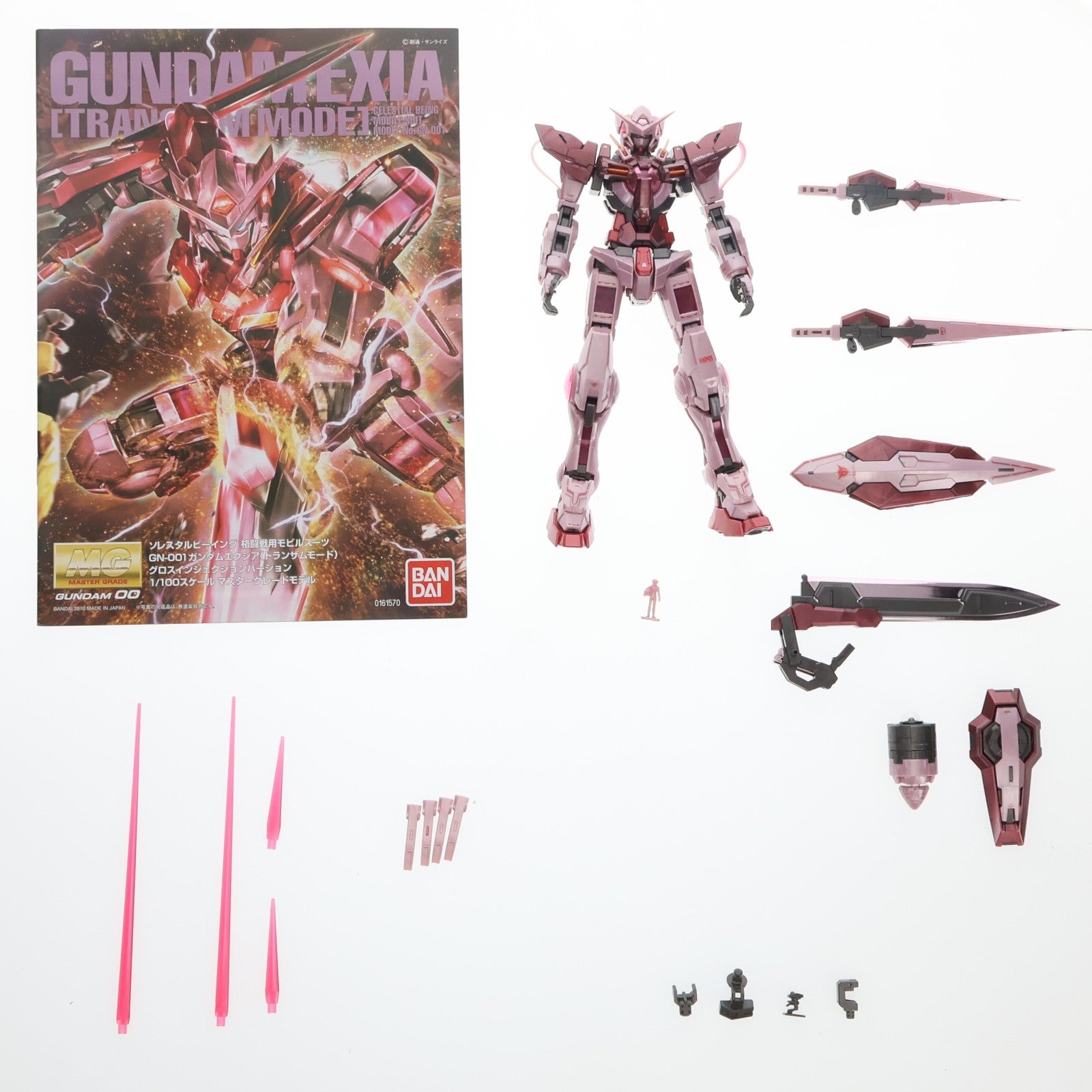 【中古即納】[PTM] MG 1/100 ガンダムエクシア(トランザムモード) 機動戦士ガンダム00(ダブルオー) プラモデル バンダイ(20160826)