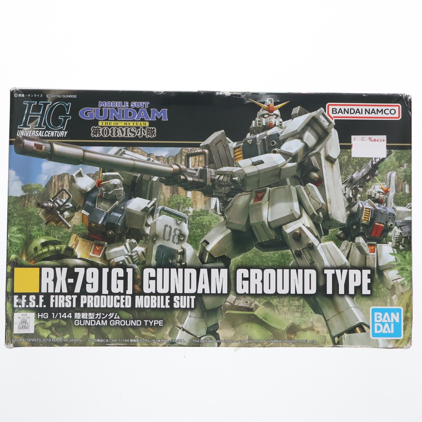 【中古即納】[PTM] HGUC 1/144 RX-79[G] 陸戦型ガンダム 機動戦士ガンダム 第08MS小隊 プラモデル バンダイスピリッツ(20200324)