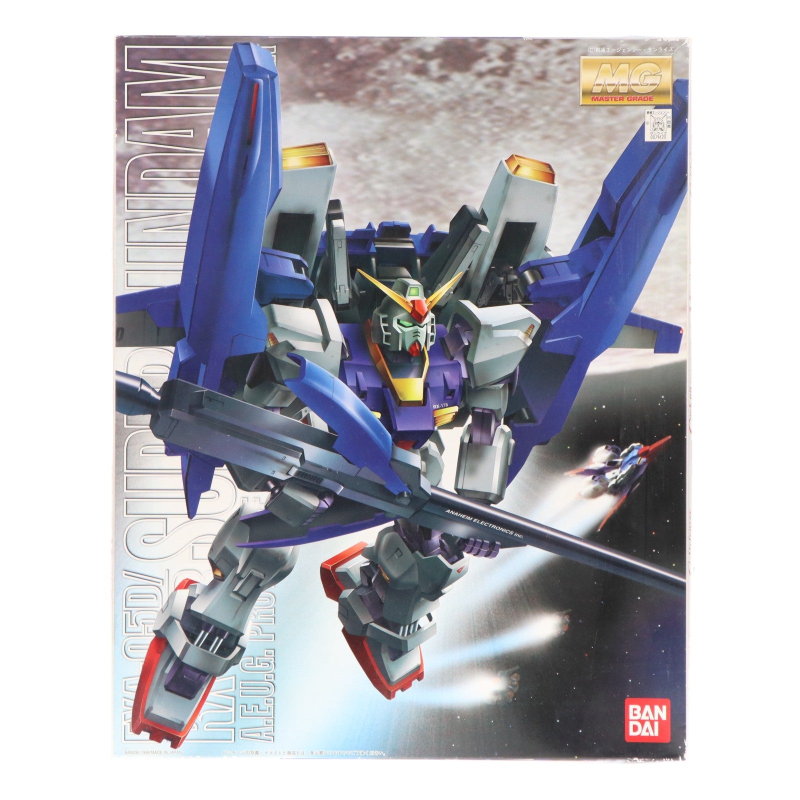【中古即納】[PTM] MG 1/100 FXA-05D + RX-178 スーパーガンダム 反地球連邦政府組織(エゥーゴ) 試作型モビルスーツ支援戦闘機装備型 機動戦士Zガンダム プラモデル(0071420) バンダイ(20170421)