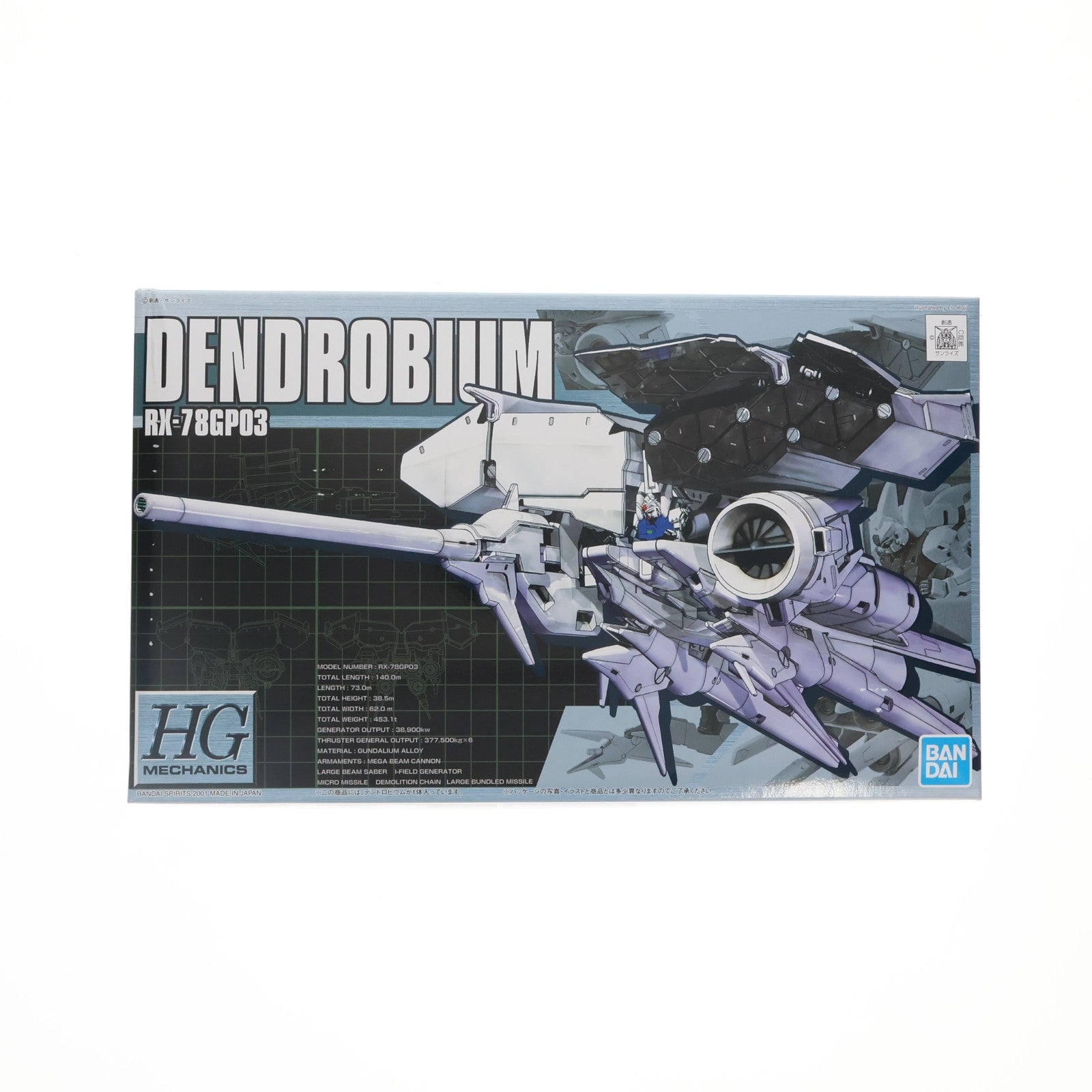 【中古即納】[PTM] HGM 1/550 RX-78GP03 デンドロビウム 機動戦士ガンダム0083 STARDUST MEMORY プラモデル(5062896) バンダイスピリッツ(20211231)