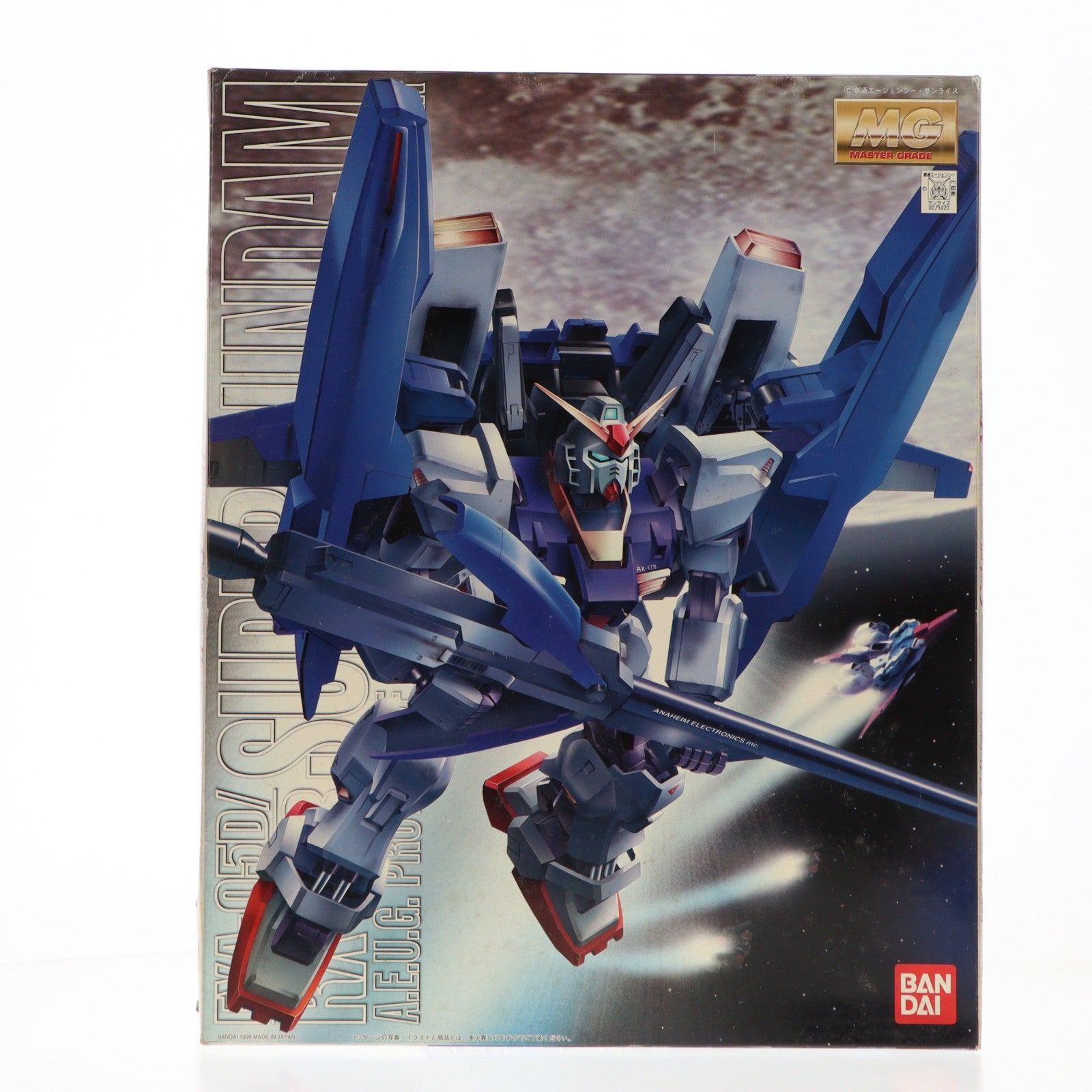 【中古即納】[PTM] MG 1/100 FXA-05D + RX-178 スーパーガンダム 反地球連邦政府組織(エゥーゴ) 試作型モビルスーツ支援戦闘機装備型 機動戦士Zガンダム プラモデル(0071420) バンダイ(20170421)