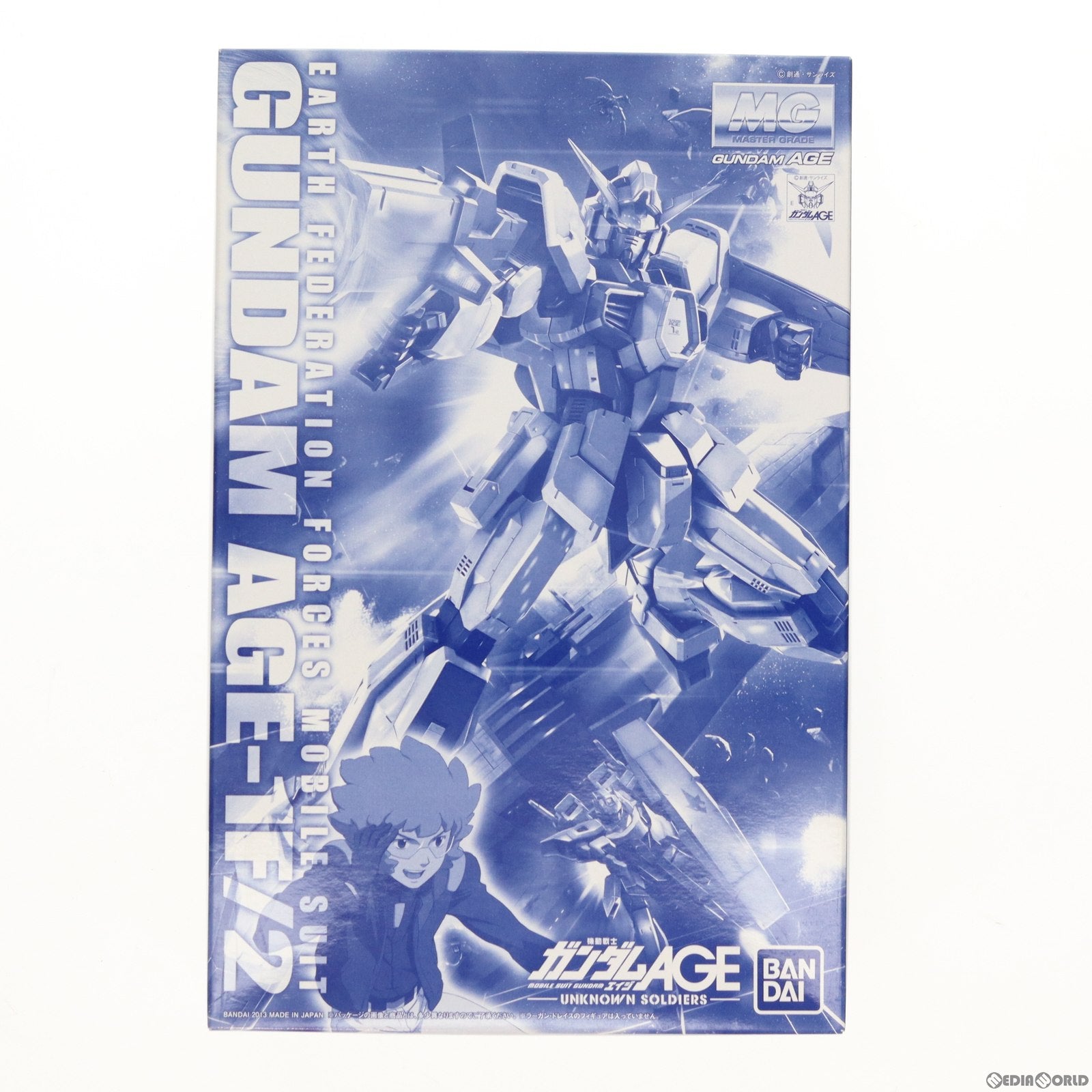 【中古即納】[PTM] プレミアムバンダイ限定 MG 1/100 AGE-1F/2 ガンダムAGE-1 2号機 機動戦士ガンダムAGE(エイジ) UNKNOWN SOLDIERS プラモデル(0184015) バンダイ(20130930)