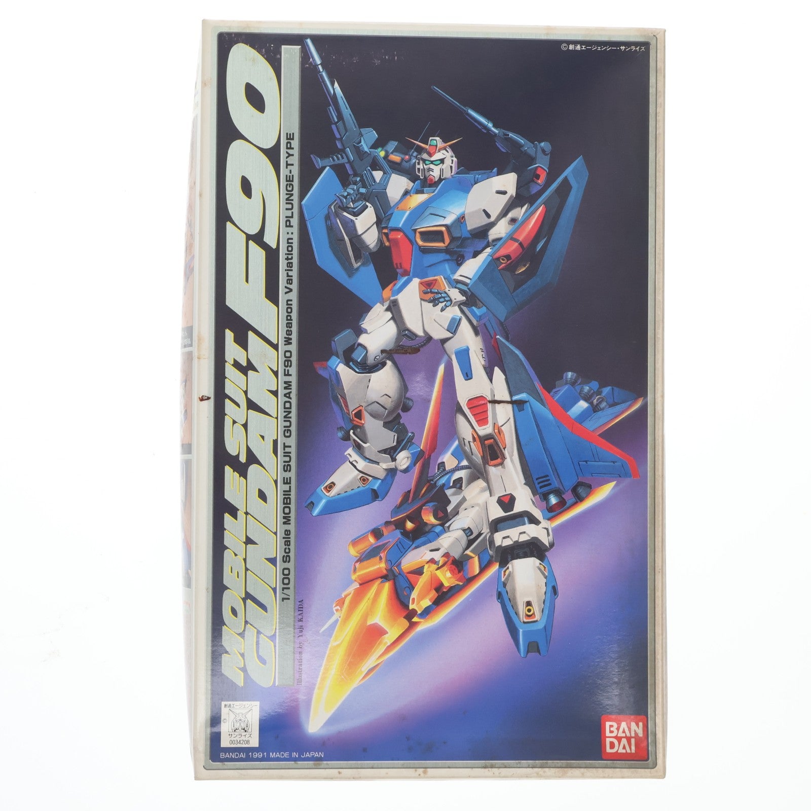 【中古即納】[PTM] 1/100 ガンダムF90 Pタイプ(大気圏突入仕様) 機動戦士ガンダムF90 プラモデル バンダイ(20180228)