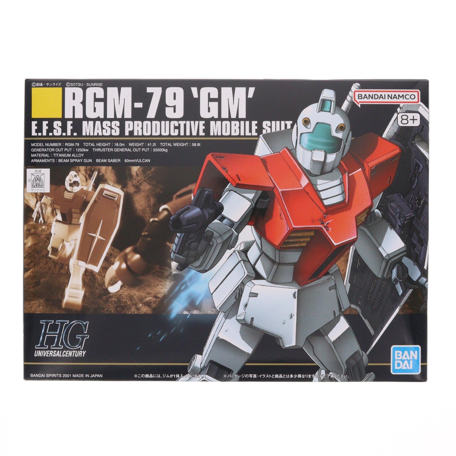 【中古即納】[PTM] (再々販) HGUC 1/144 RGM-79 ジム 機動戦士ガンダム プラモデル(592484) バンダイスピリッツ(20260211)