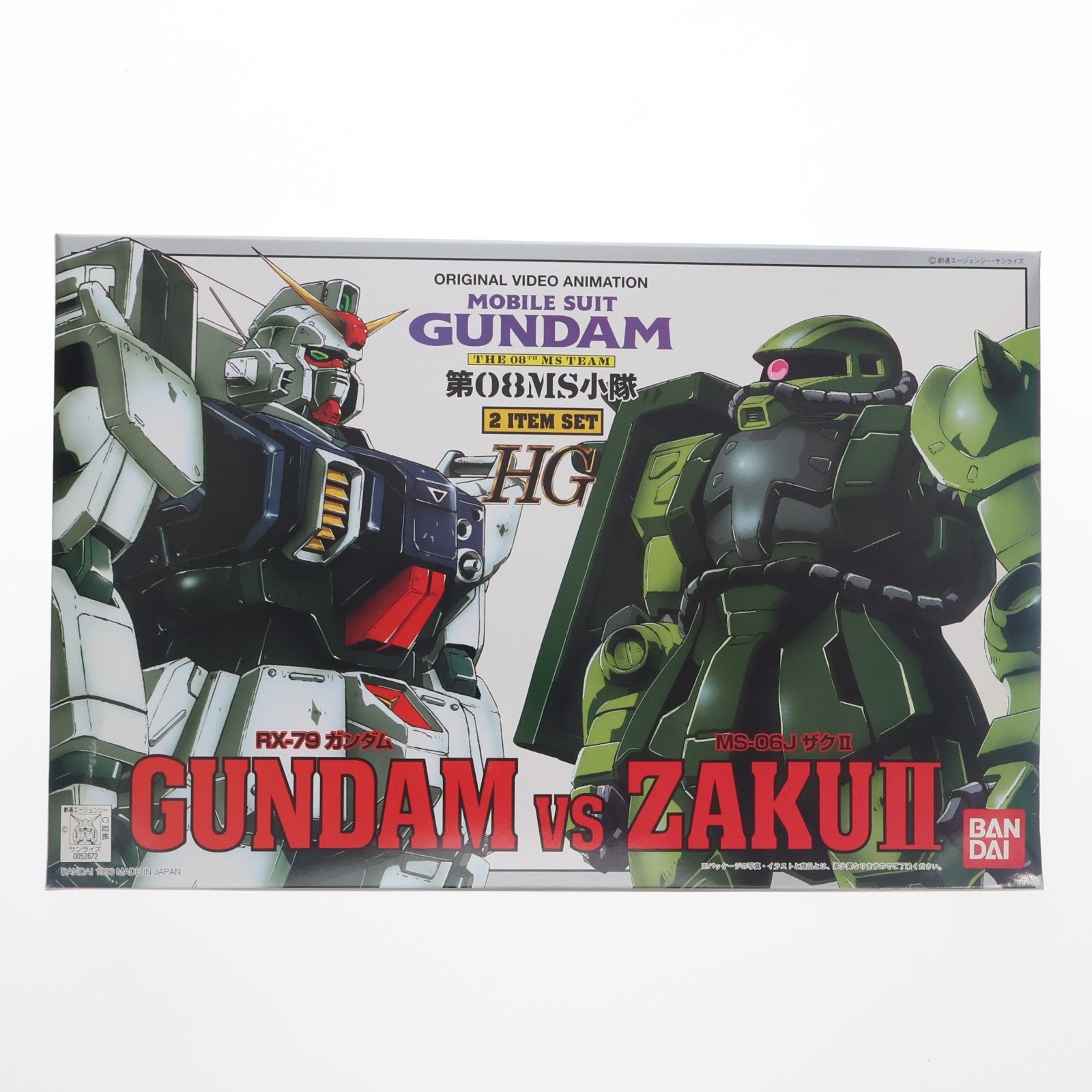 【中古即納】[PTM] HG 1/144 RX-79[G] 陸戦型ガンダム vs MS-06J ザクII 機動戦士ガンダム 第08MS小隊 プラモデル(0052672) バンダイ(20170127)