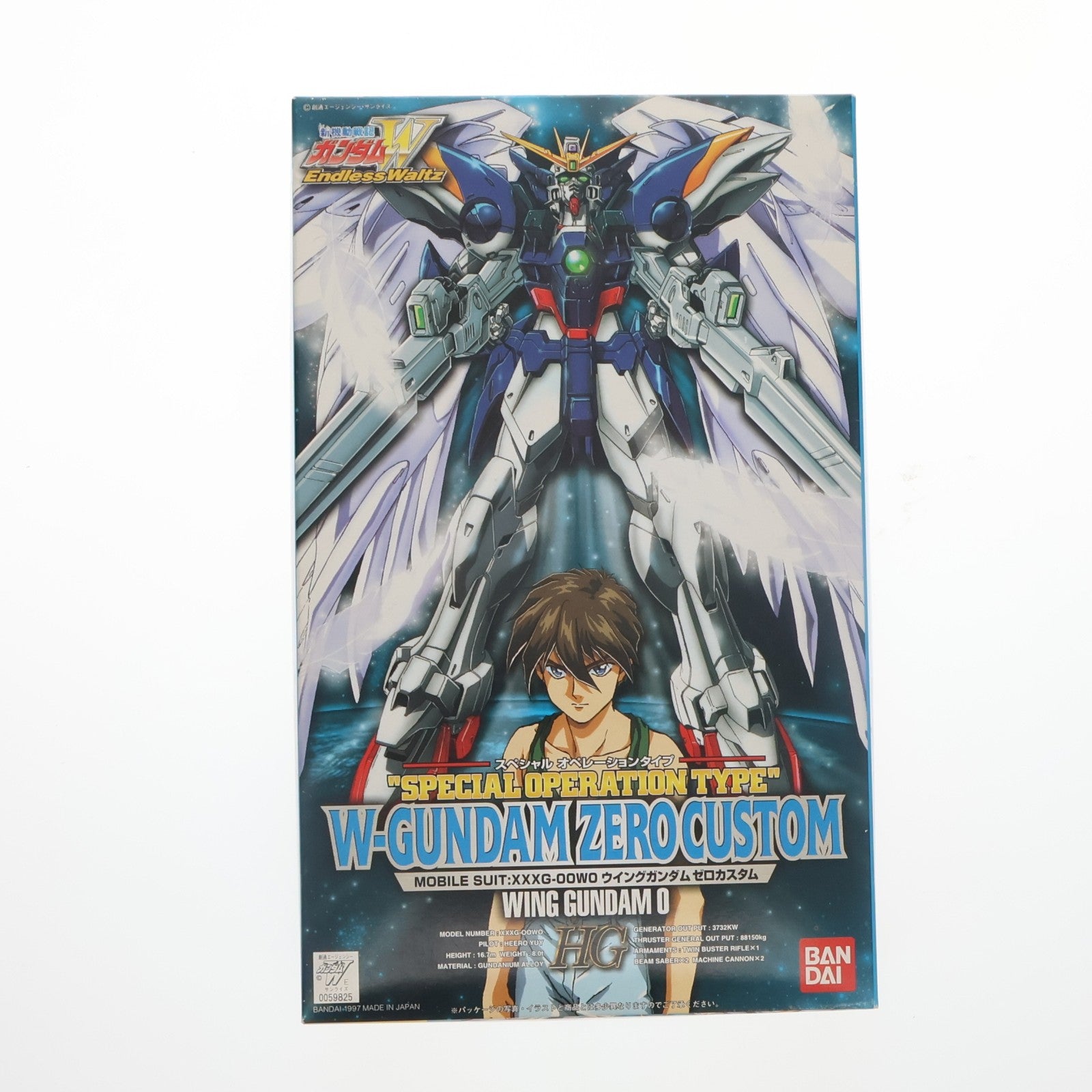 【中古即納】[PTM] HG 1/100 EW-S XXXG-00W0 ウイングガンダムゼロ スペシャルオペレーションタイプ 新機動戦記ガンダムW Endless Waltz(エンドレスワルツ) プラモデル(0059825) バンダイ(19971130)