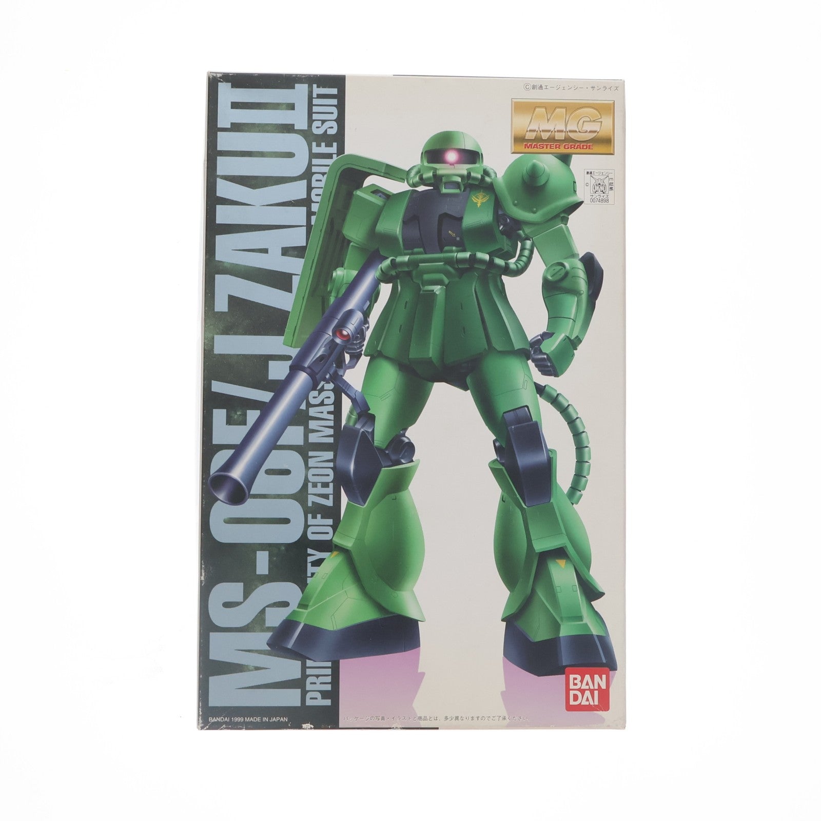 【中古即納】[PTM] MG 1/100 MS-06F/J ザクII コーティングバージョン 機動戦士ガンダム プラモデル(0074898) バンダイ(20000131)