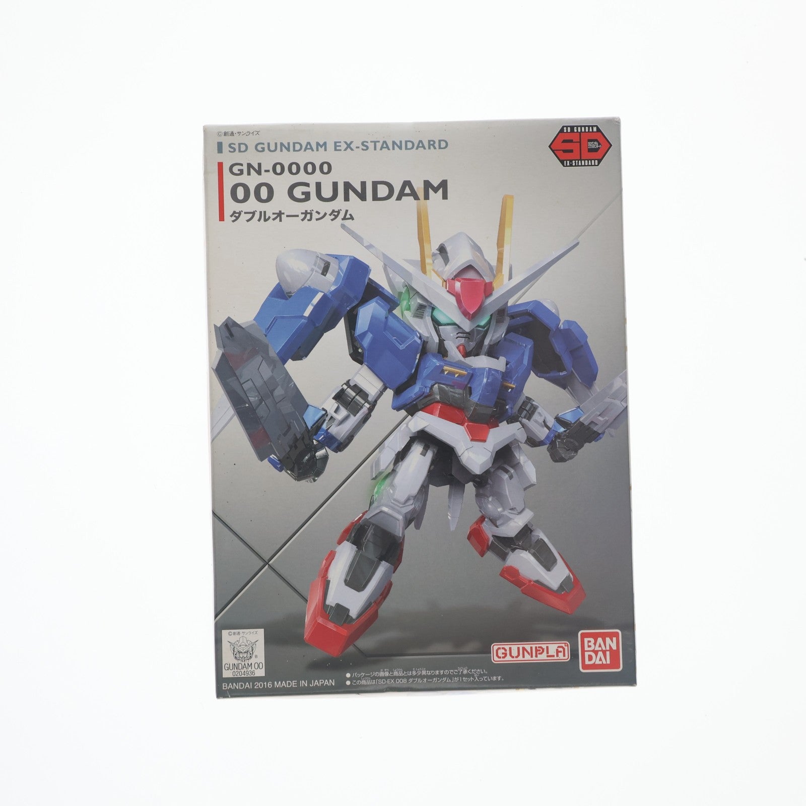 【中古即納】[PTM] SDガンダム EXスタンダード 008 GN-0000 ダブルオーガンダム 機動戦士ガンダム00(ダブルオー) プラモデル(0204936) バンダイ(20171223)