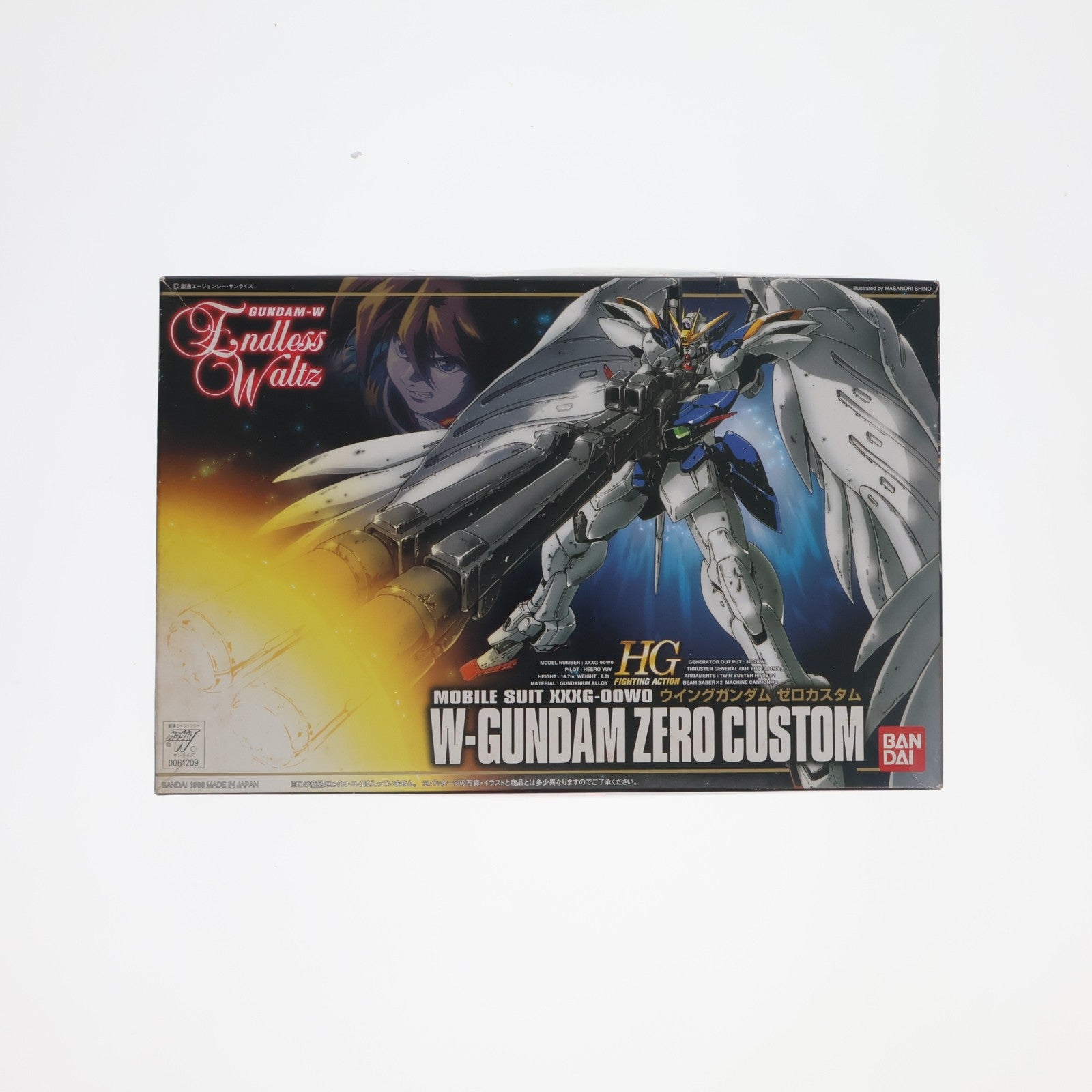 【中古即納】[PTM] HG 1/144 XXXG-00W0 ウイングガンダムゼロカスタム 新機動戦記ガンダムW Endless Waltz(エンドレスワルツ) プラモデル バンダイ(19980430)