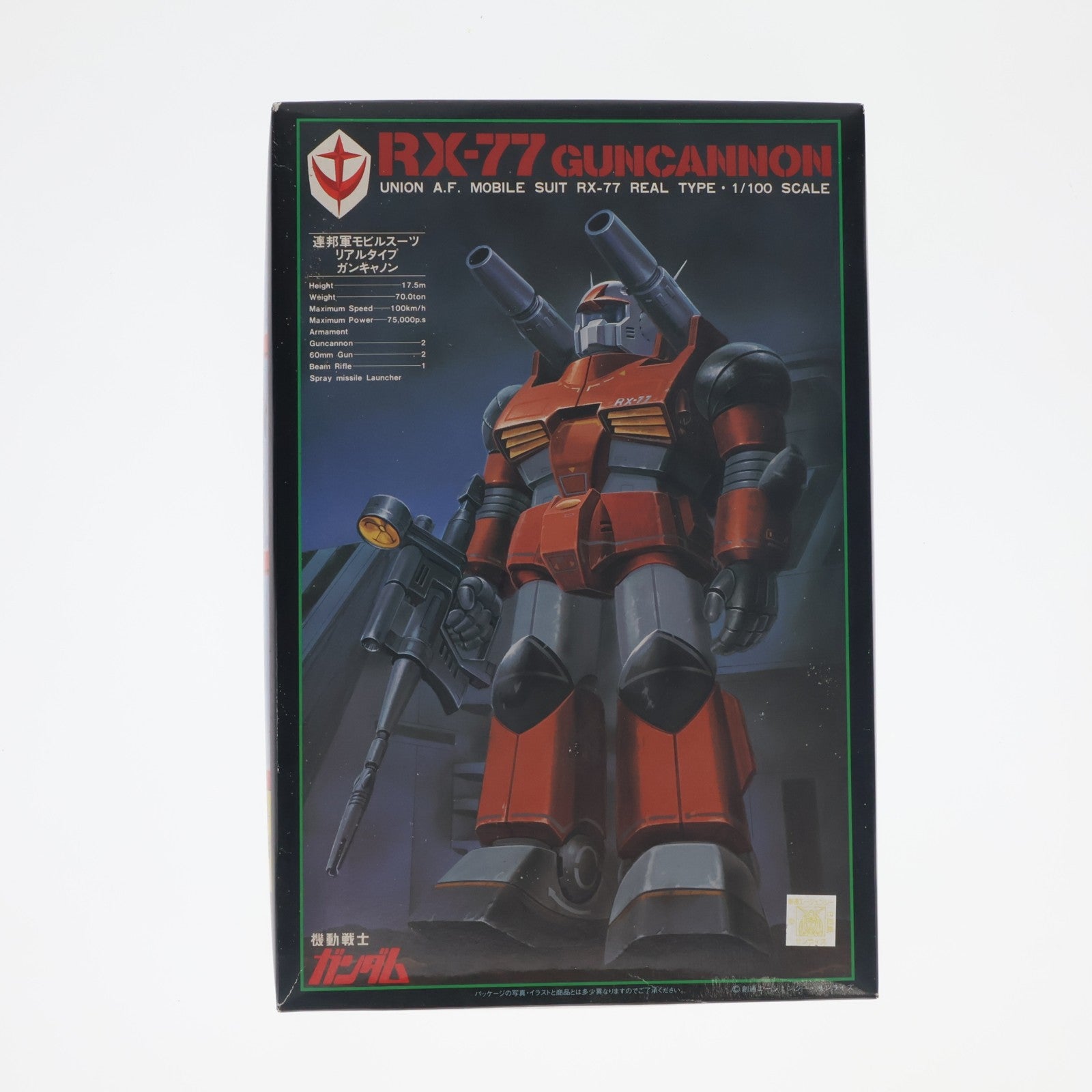 【中古即納】[PTM] 1/100 RX-77 リアルタイプ ガンキャノン 機動戦士ガンダム プラモデル バンダイ(19820430)
