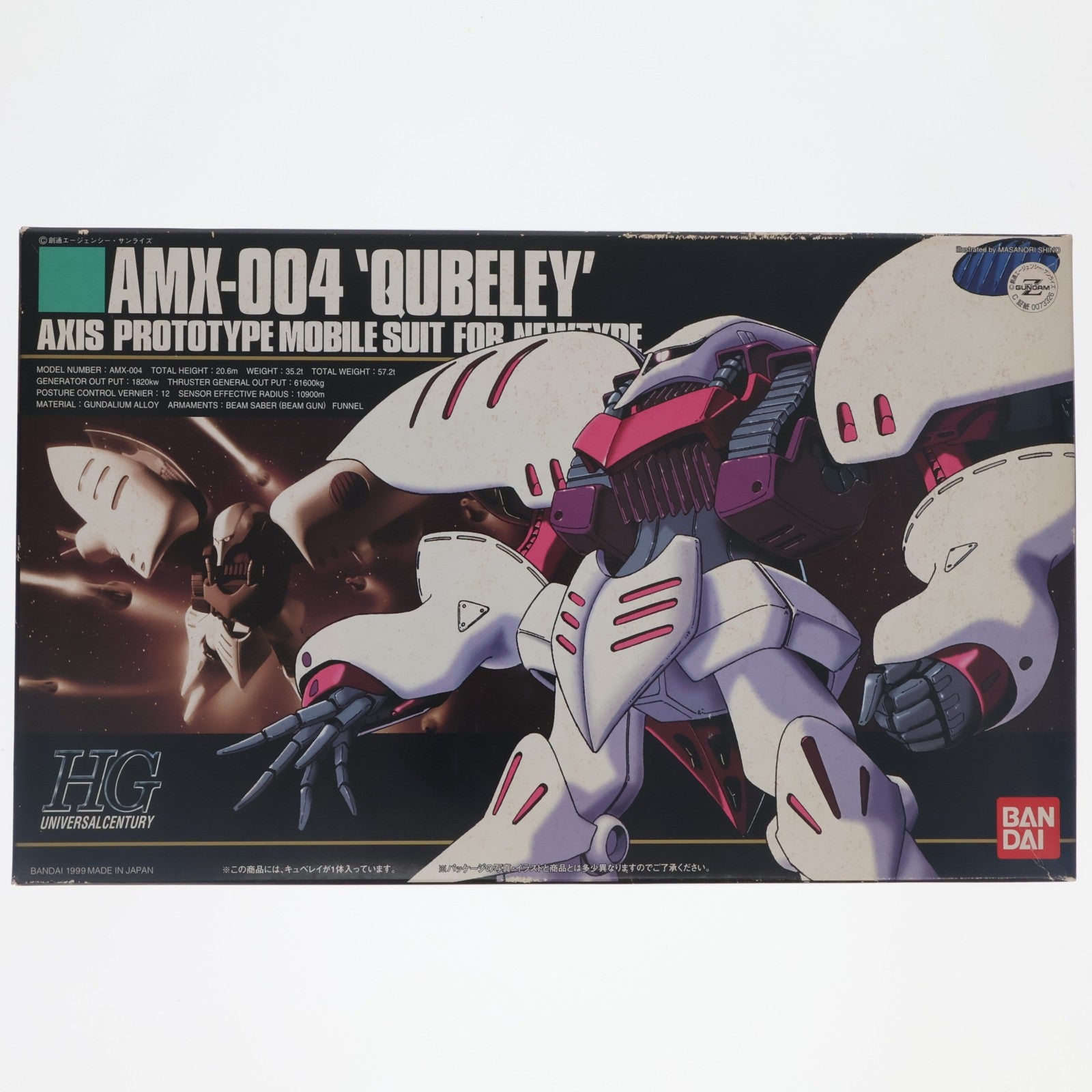 【中古即納】[PTM] HGUC 1/144 AMX-004 キュベレイ 機動戦士Zガンダム プラモデル バンダイ(20090831)