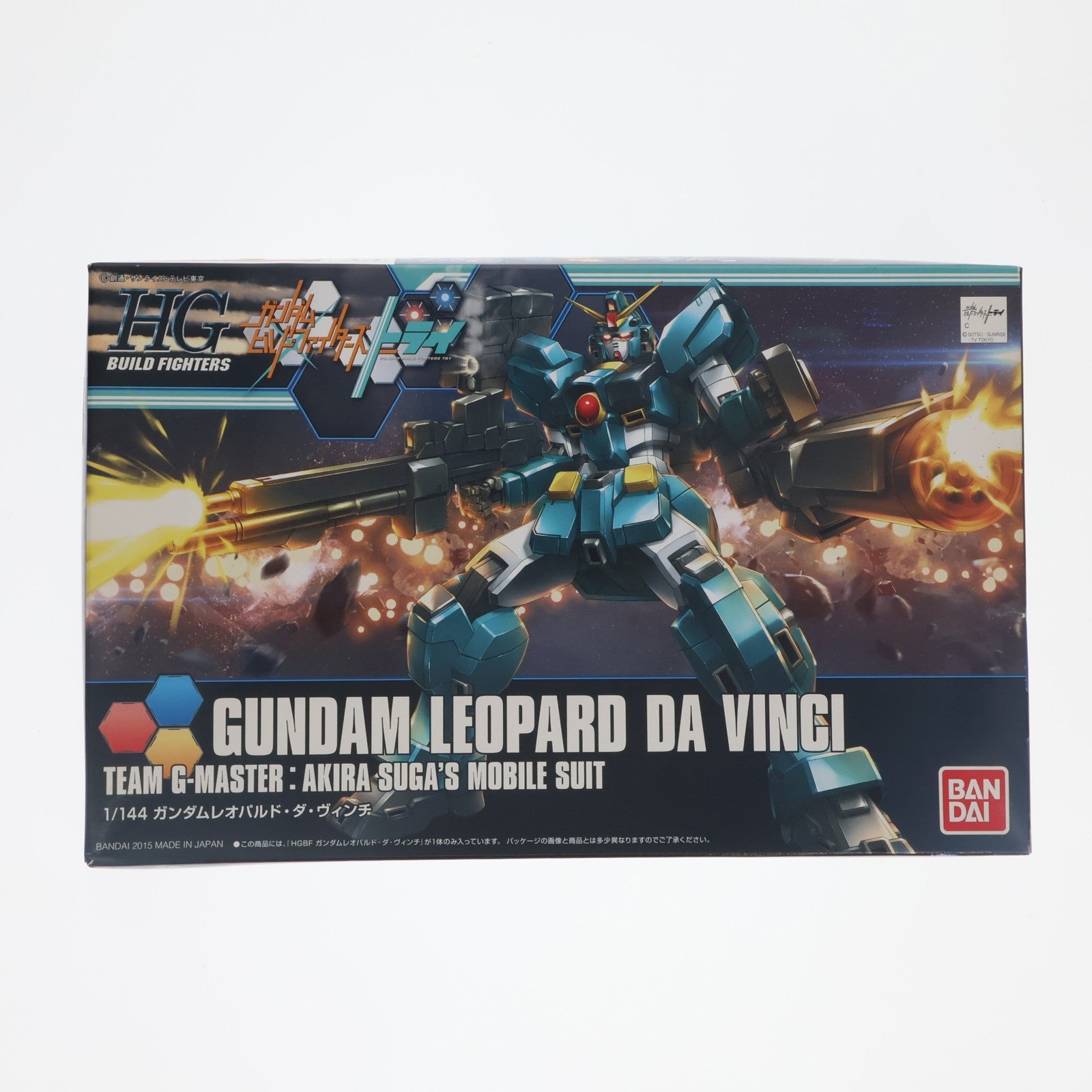 【中古即納】[PTM] HGBF 1/144 ガンダムレオパルド・ダ・ヴィンチ ガンダムビルドファイターズトライ プラモデル バンダイ(20180427)