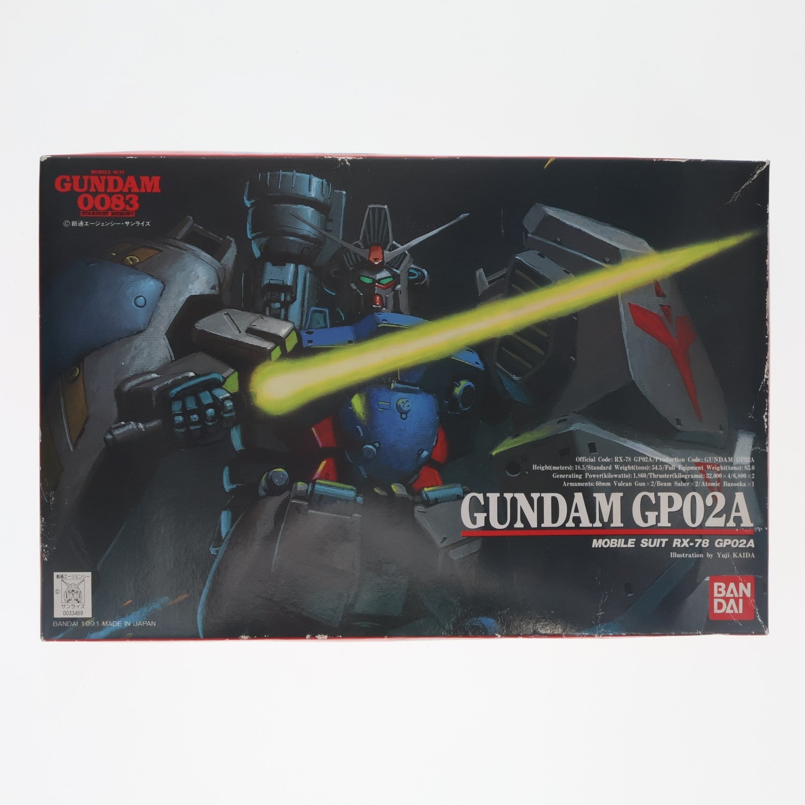【中古即納】[PTM] 1/144 ガンダム RX-78 GP02A 機動戦士ガンダム0083 STARDUST MEMORY シリーズNo.2 プラモデル バンダイ(19991231)