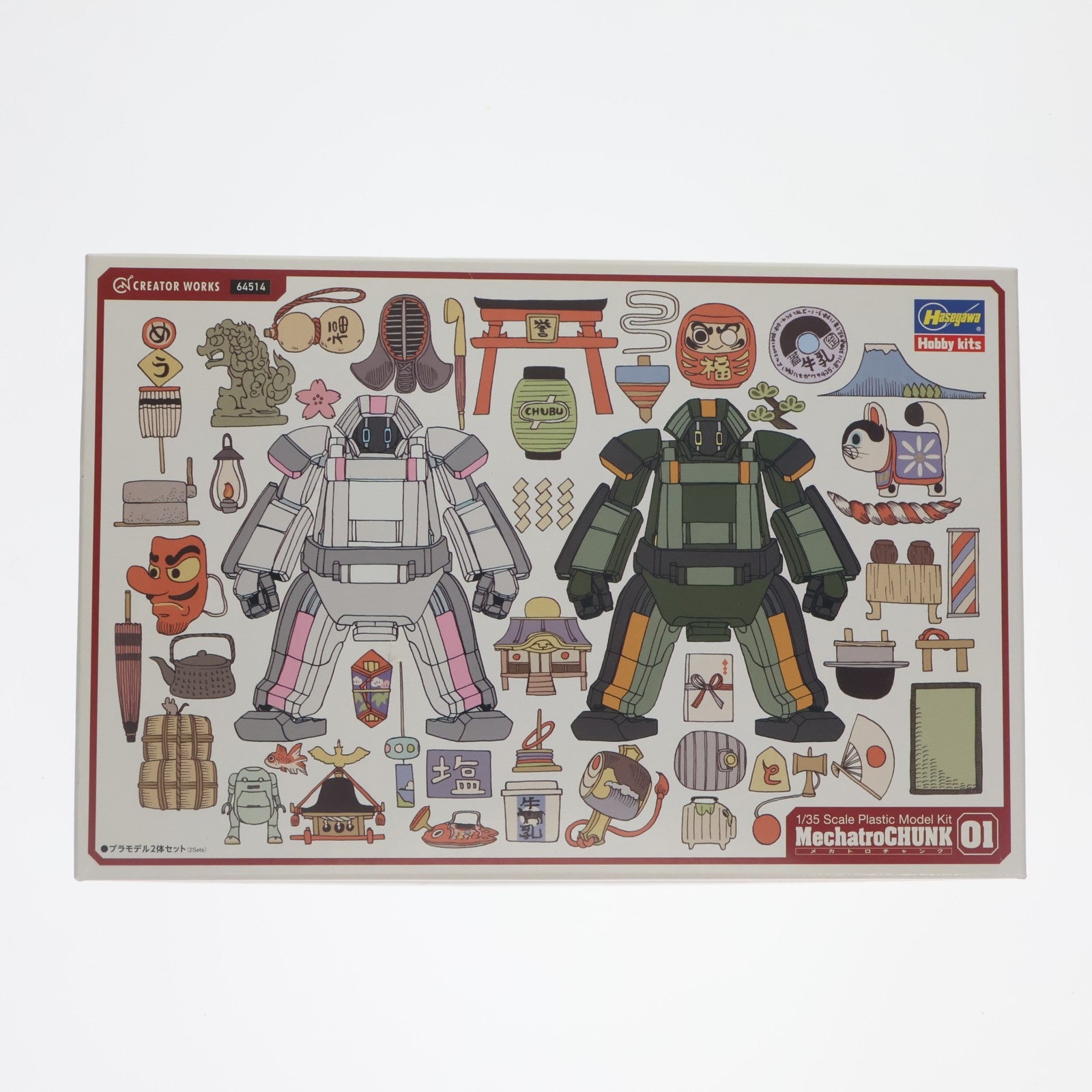 【中古即納】[PTM] クリエイターワークスシリーズ 1/35 メカトロチャンク No.01 『オリジン&フォレスト』 プラモデル(CW14) ハセガワ(20181226)