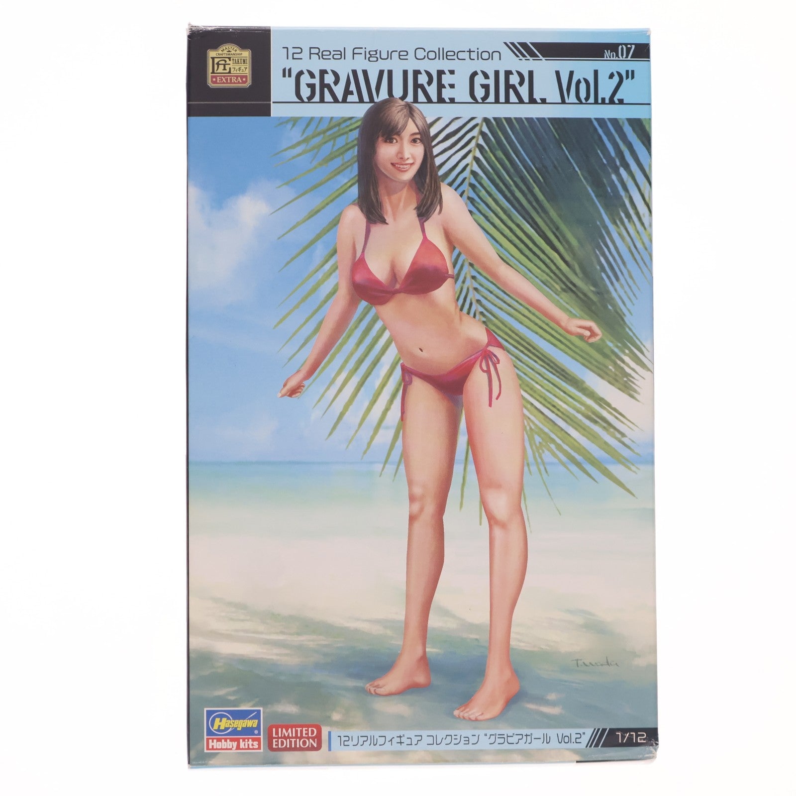 【中古即納】[PTM] 12 リアルフィギュア コレクション No.07 1/12 グラビアガール Vol.2 レジンキャストキット プラモデル(SP487) ハセガワ(20210610)