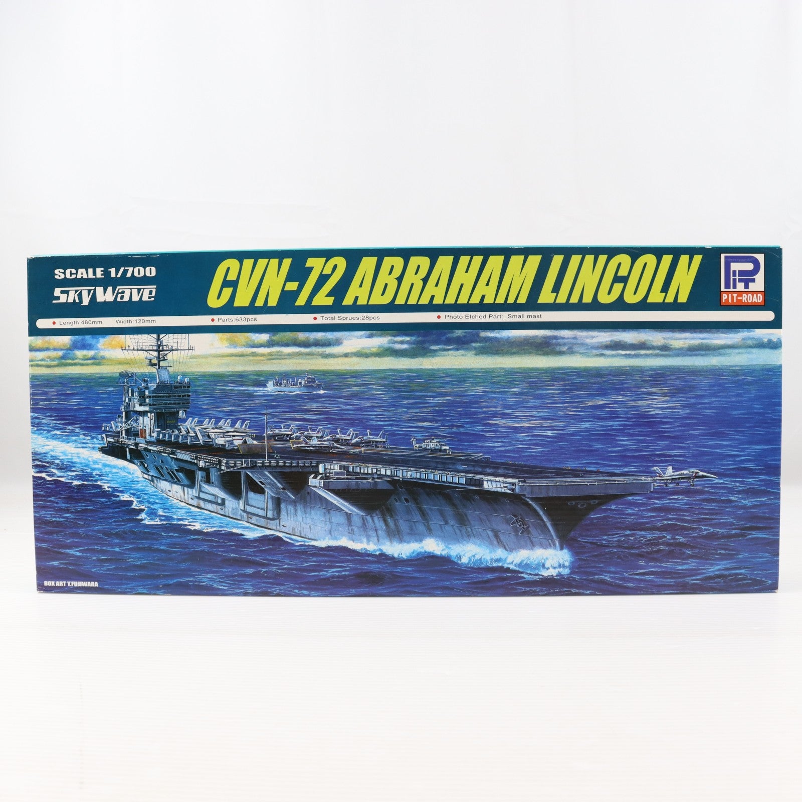 【中古即納】[PTM] スカイウェーブシリーズ 1/700 アメリカ海軍ニミッツ級 原子力航空母艦 CVN-72 エイブラハム・リンカーン プラモデル(M32) ピットロード(20060930)