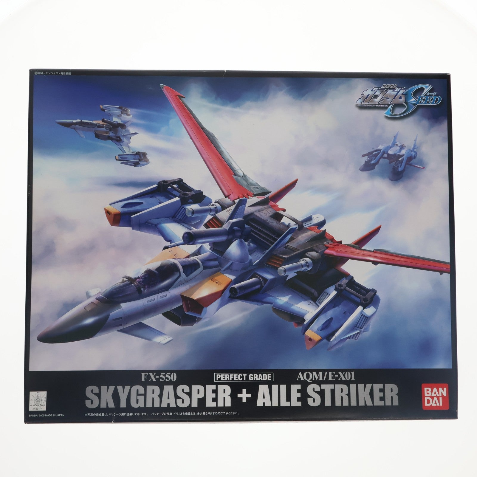 【中古即納】[PTM] PG 1/60 FX-550+AQM/E-X01 スカイグラスパー+エールストライカー 機動戦士ガンダムSEED プラモデル(0134101) バンダイ(20050611)