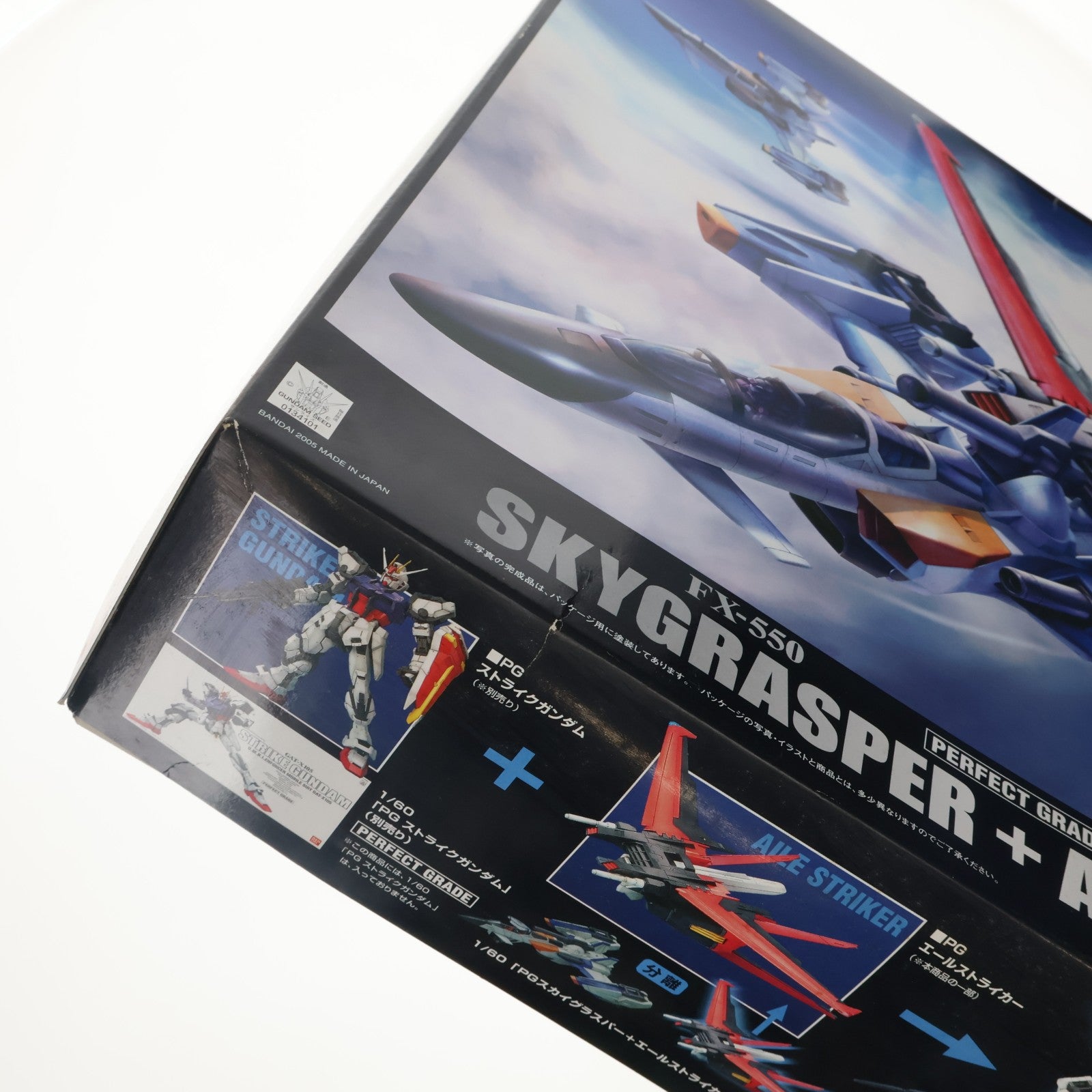 【中古即納】[PTM] PG 1/60 FX-550+AQM/E-X01 スカイグラスパー+エールストライカー 機動戦士ガンダムSEED プラモデル(0134101) バンダイ(20050611)