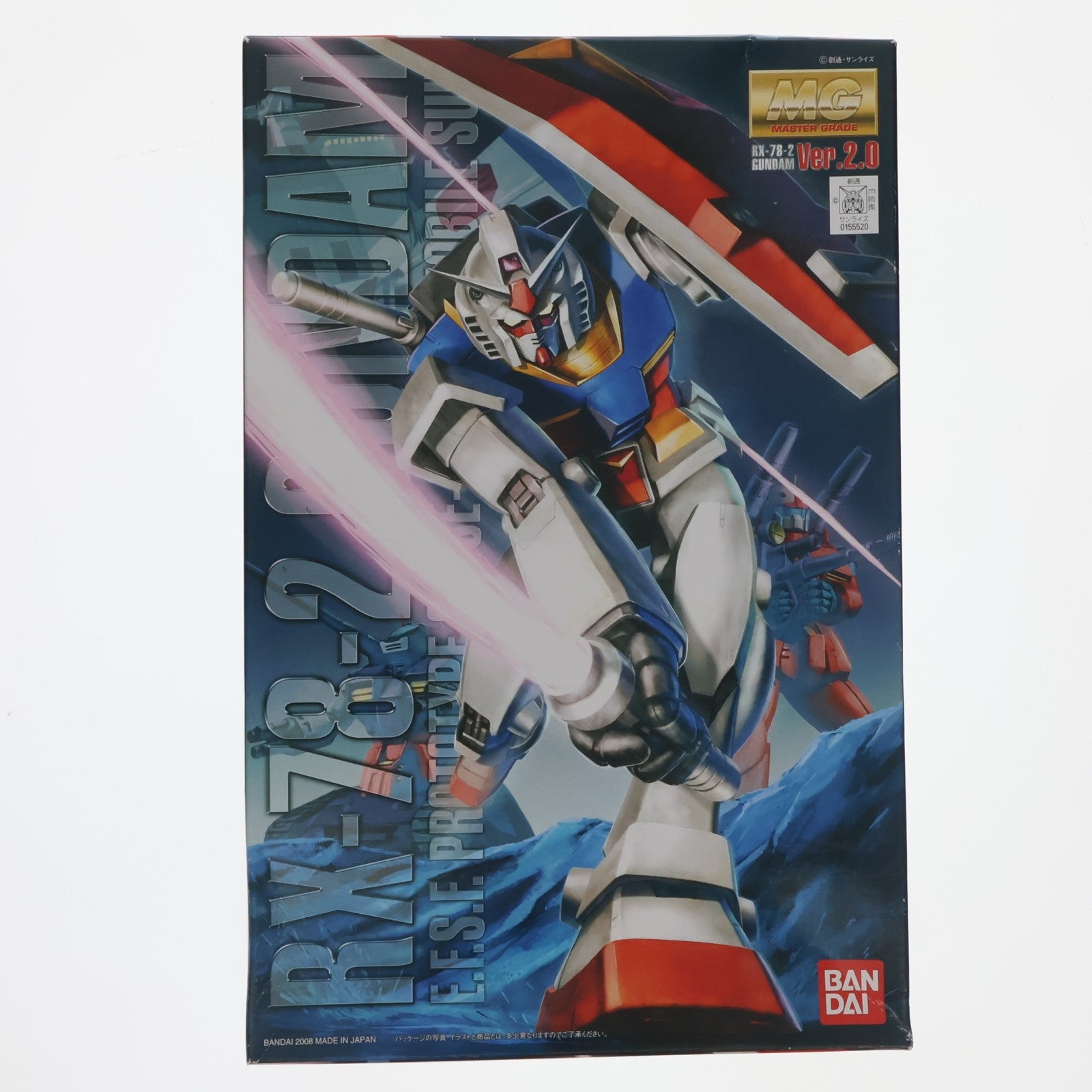 【中古即納】[PTM] MG 1/100 RX-78-2 ガンダム Ver.2.0 機動戦士ガンダム プラモデル(0155520) バンダイ(20080731)