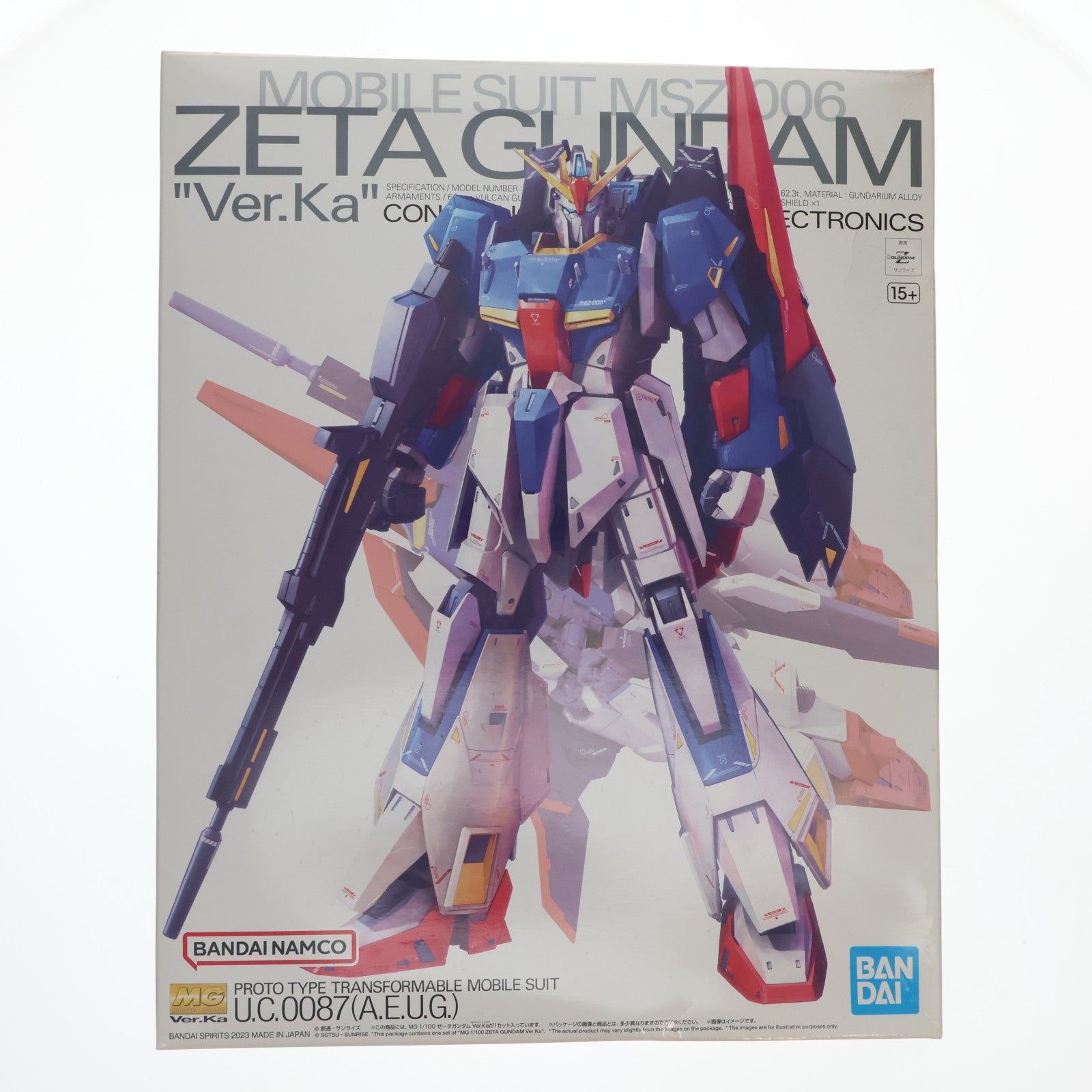 【中古即納】[PTM] (再販) MG 1/100 ゼータガンダム Ver.Ka 機動戦士Zガンダム プラモデル(5064015) バンダイスピリッツ(20250601)
