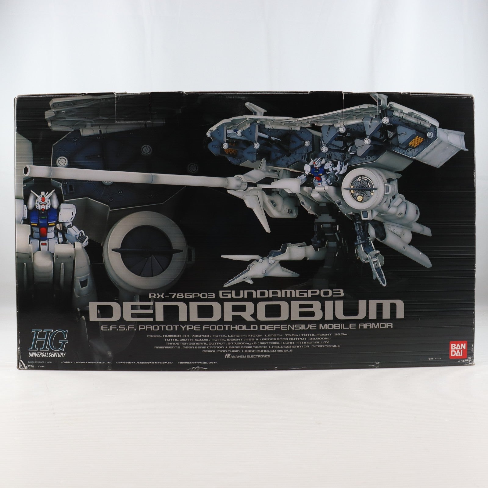 【中古即納】[PTM] HGUC 1/144 RX-78GP03 デンドロビウム 機動戦士ガンダム0083 STARDUST MEMORY プラモデル(0107985) バンダイ(20200428)