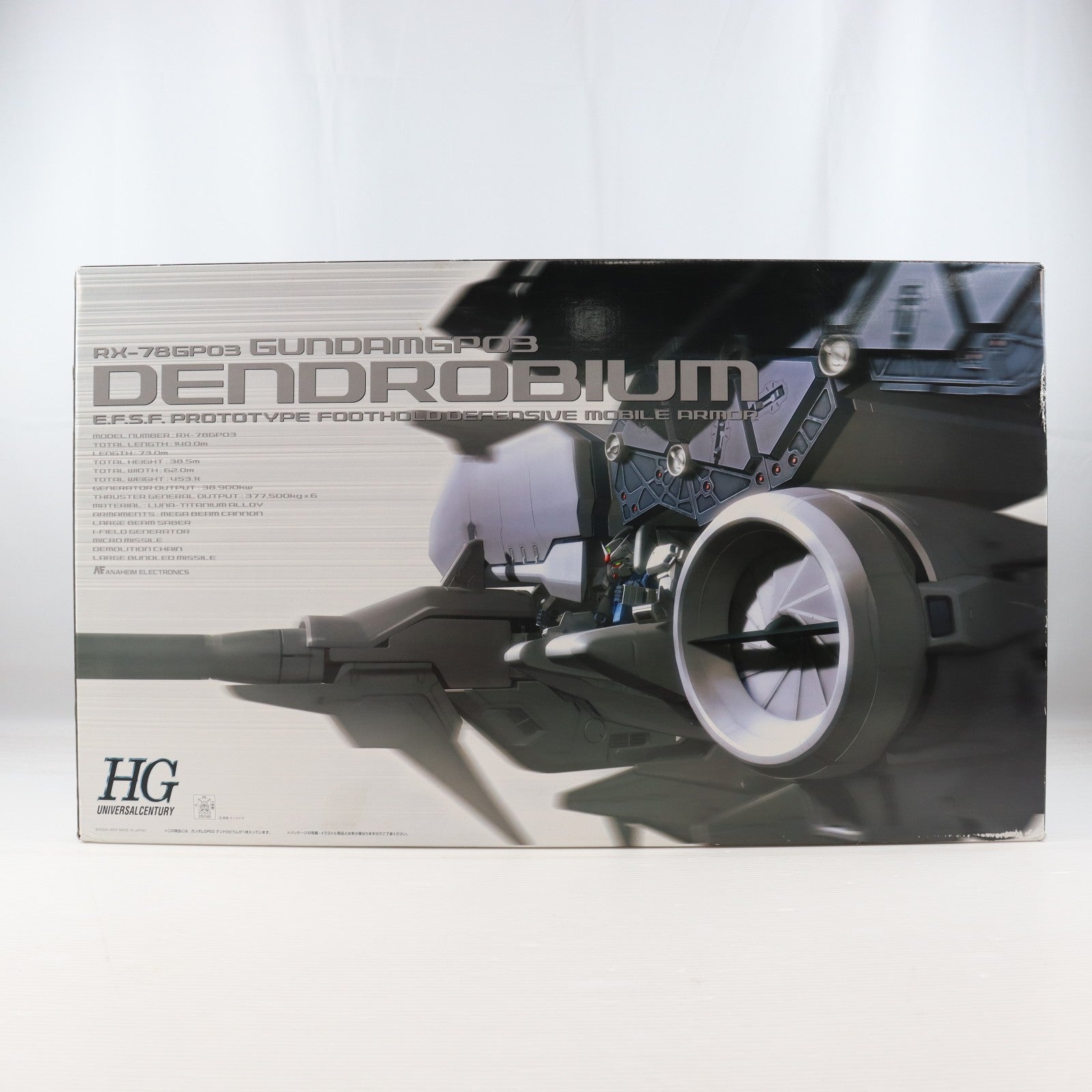 【中古即納】[PTM] HGUC 1/144 RX-78GP03 デンドロビウム 機動戦士ガンダム0083 STARDUST MEMORY プラモデル(0107985) バンダイ(20200428)