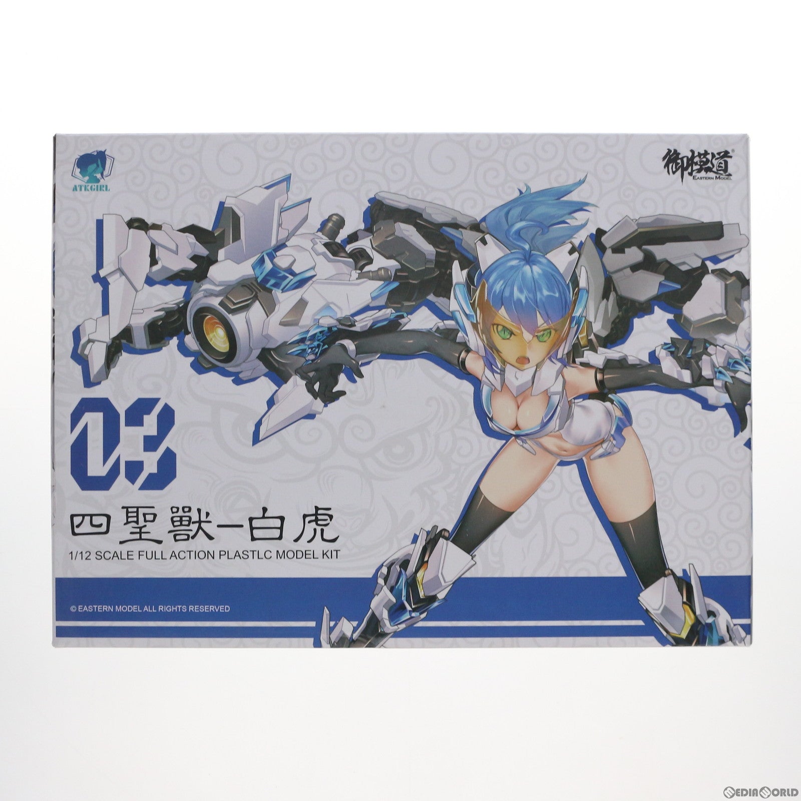 【中古即納】[PTM] 1/12 ATKガール 四聖獣 白虎 A.T.K.GIRL プラモデル(EM2019005) 童友社(20201014)