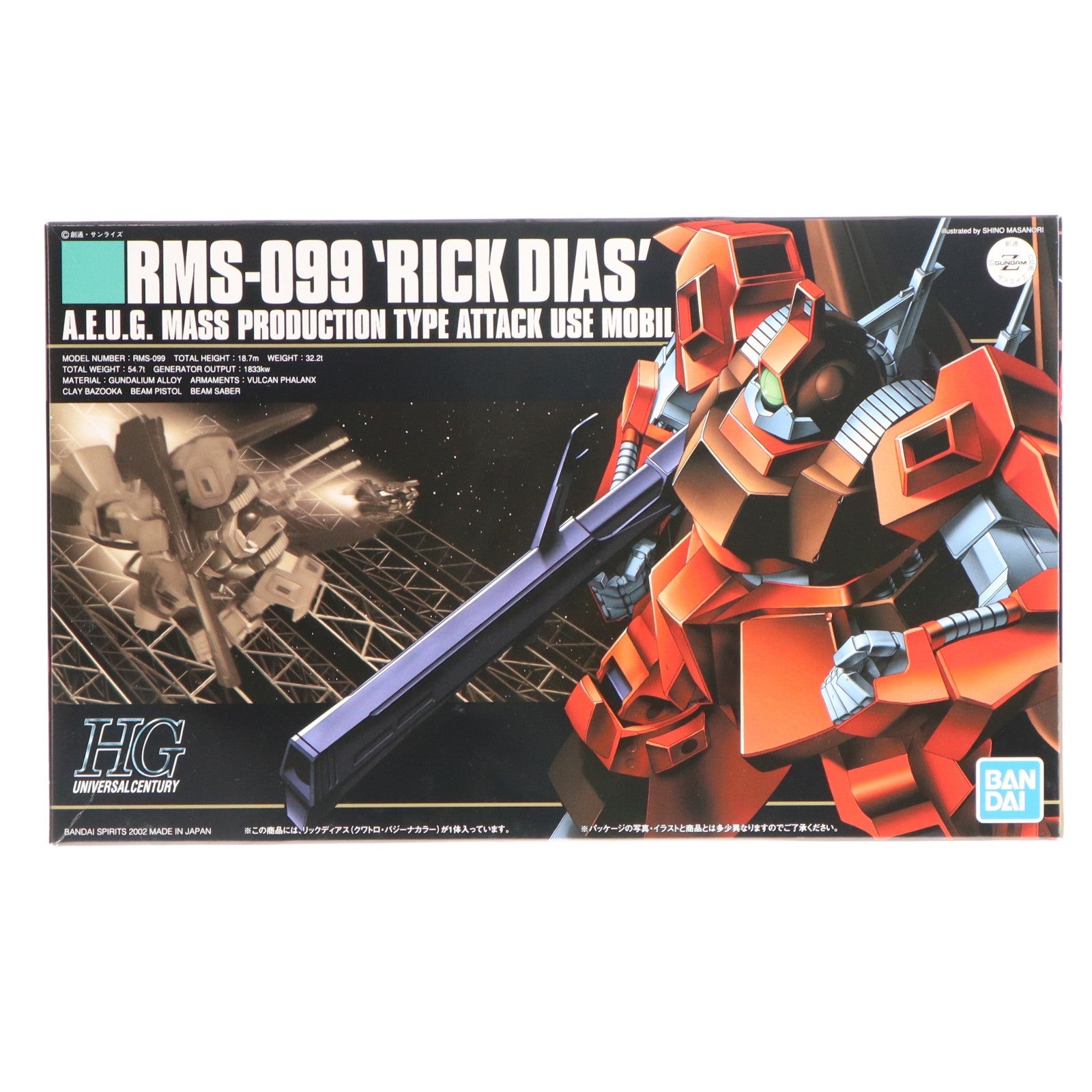 【中古即納】[PTM] HGUC 1/144 RMS-099 リックディアス(クワトロ・バジーナカラー) 機動戦士Zガンダム プラモデル バンダイスピリッツ(20190301)