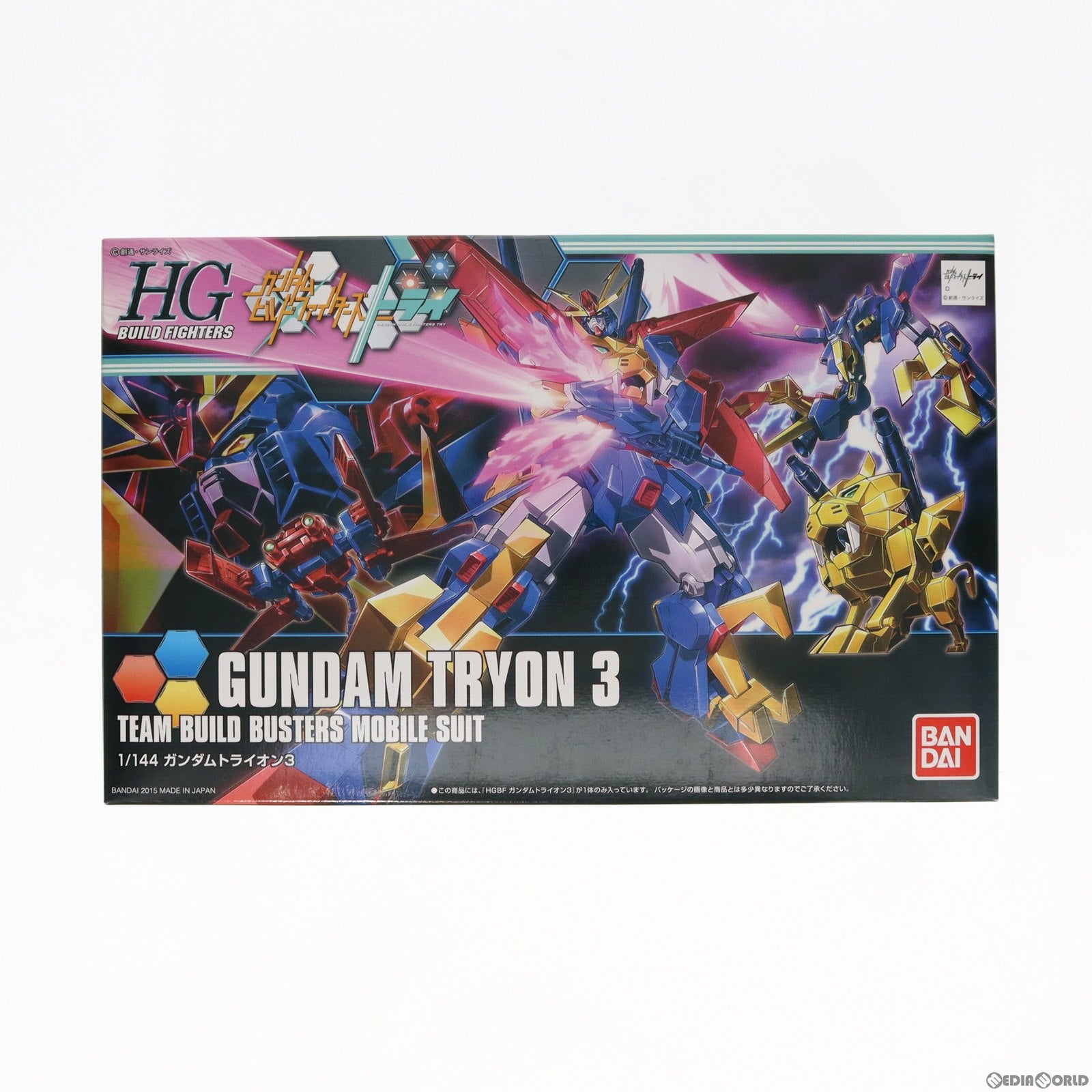 【中古即納】[PTM] HGBF 1/144 ガンダムトライオン3 ガンダムビルドファイターズトライ プラモデル(0196707) バンダイ(20180926)