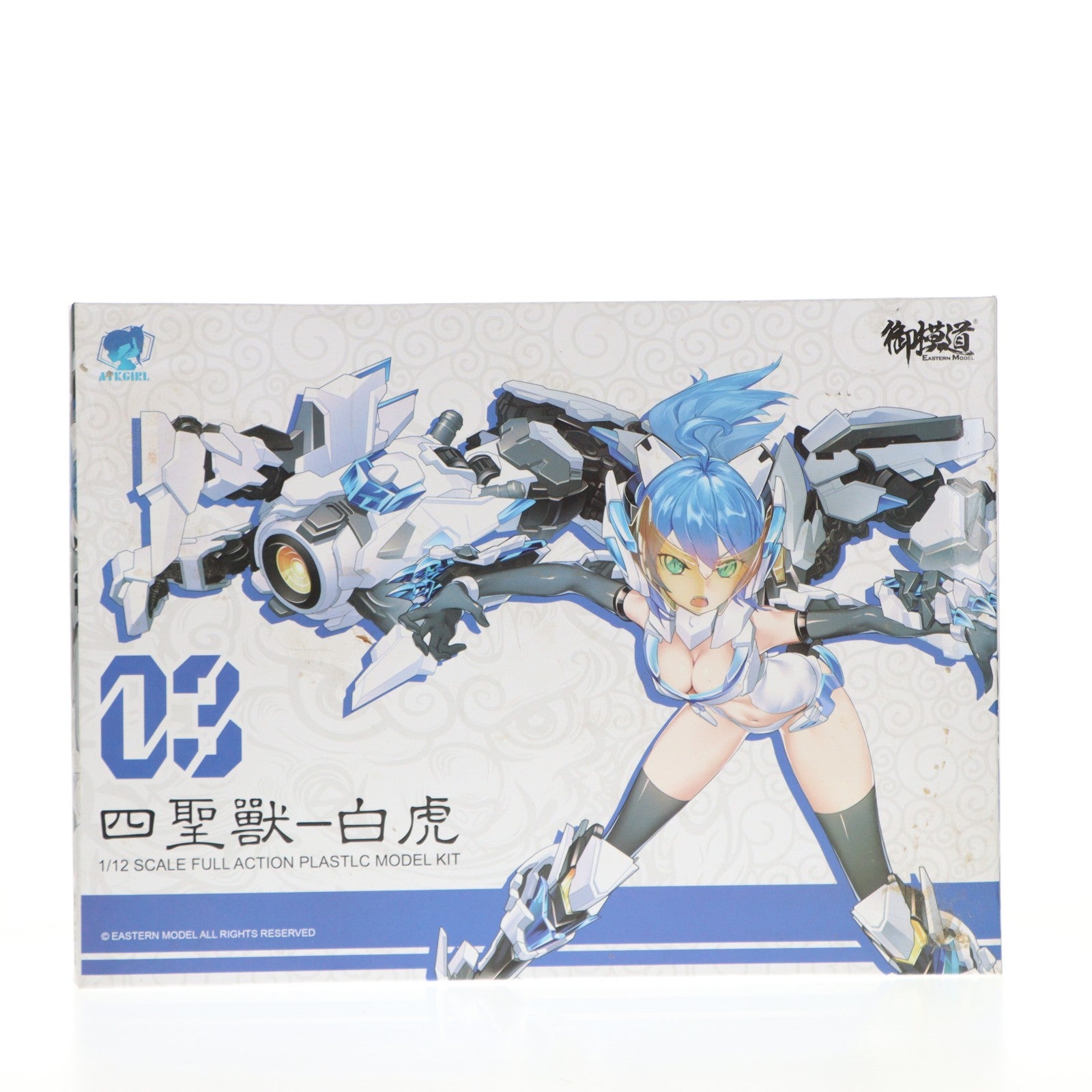 【中古即納】[PTM] 1/12 ATKガール 四聖獣 白虎 A.T.K.GIRL プラモデル(EM2019005) 童友社(20201014)