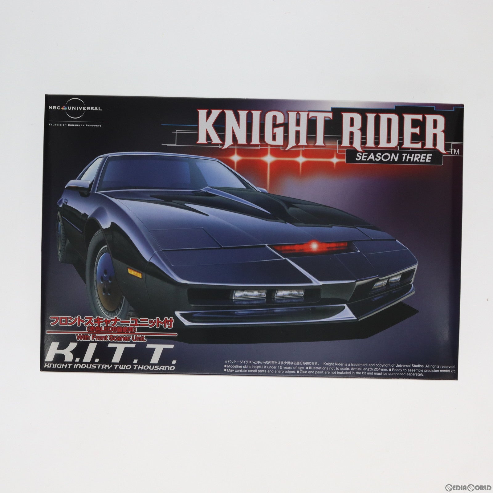 【中古即納】[PTM] 1/24 ナイト2000 K.I.T.T. シーズンIII(フロントスキャナーユニット付) ナイトライダーシリーズ プラモデル(041253) アオシマ(20080731)