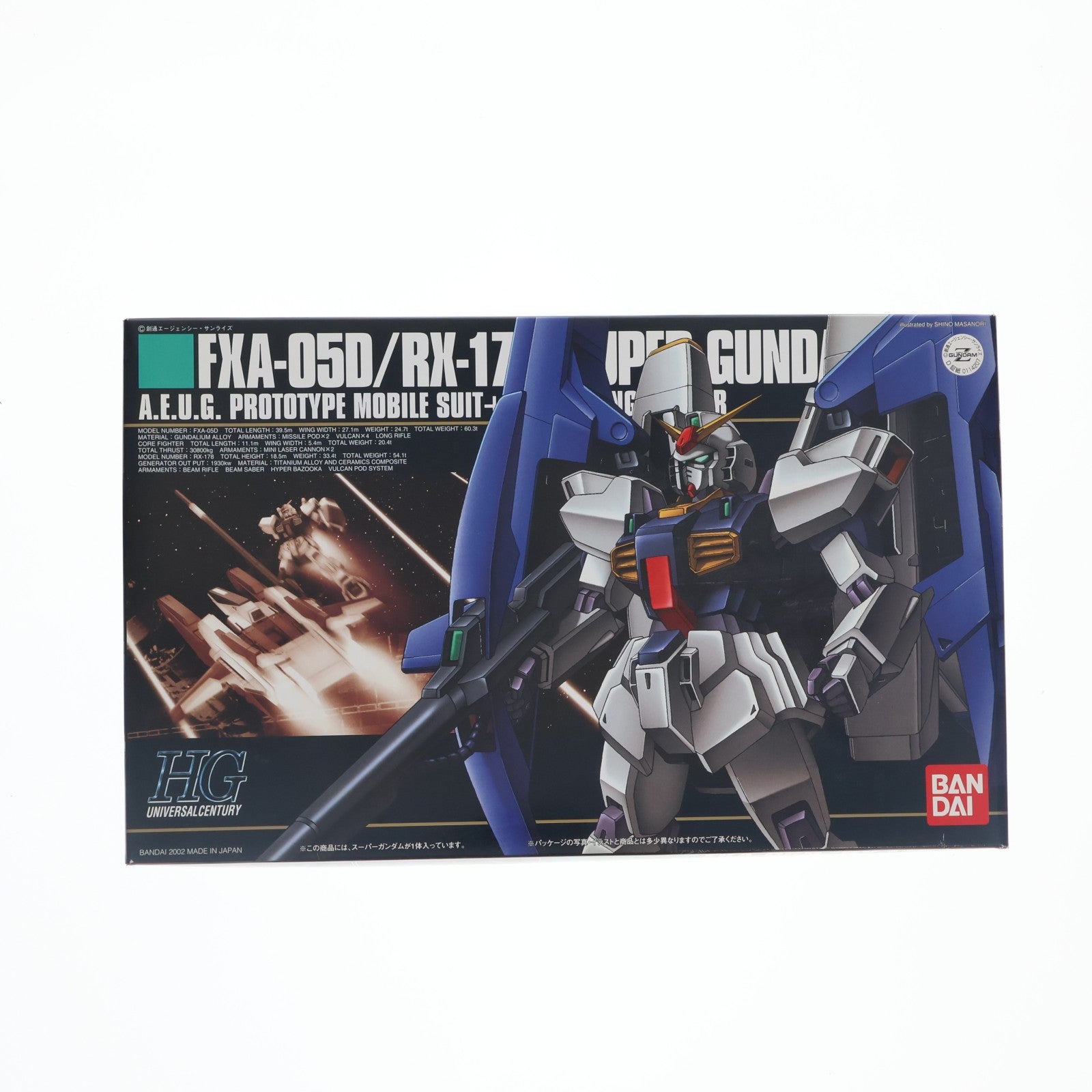 【中古即納】[PTM] HGUC 1/144 FXA-05D/RX-178 スーパーガンダム 機動戦士Zガンダム プラモデル(0114207) バンダイ(20090831)