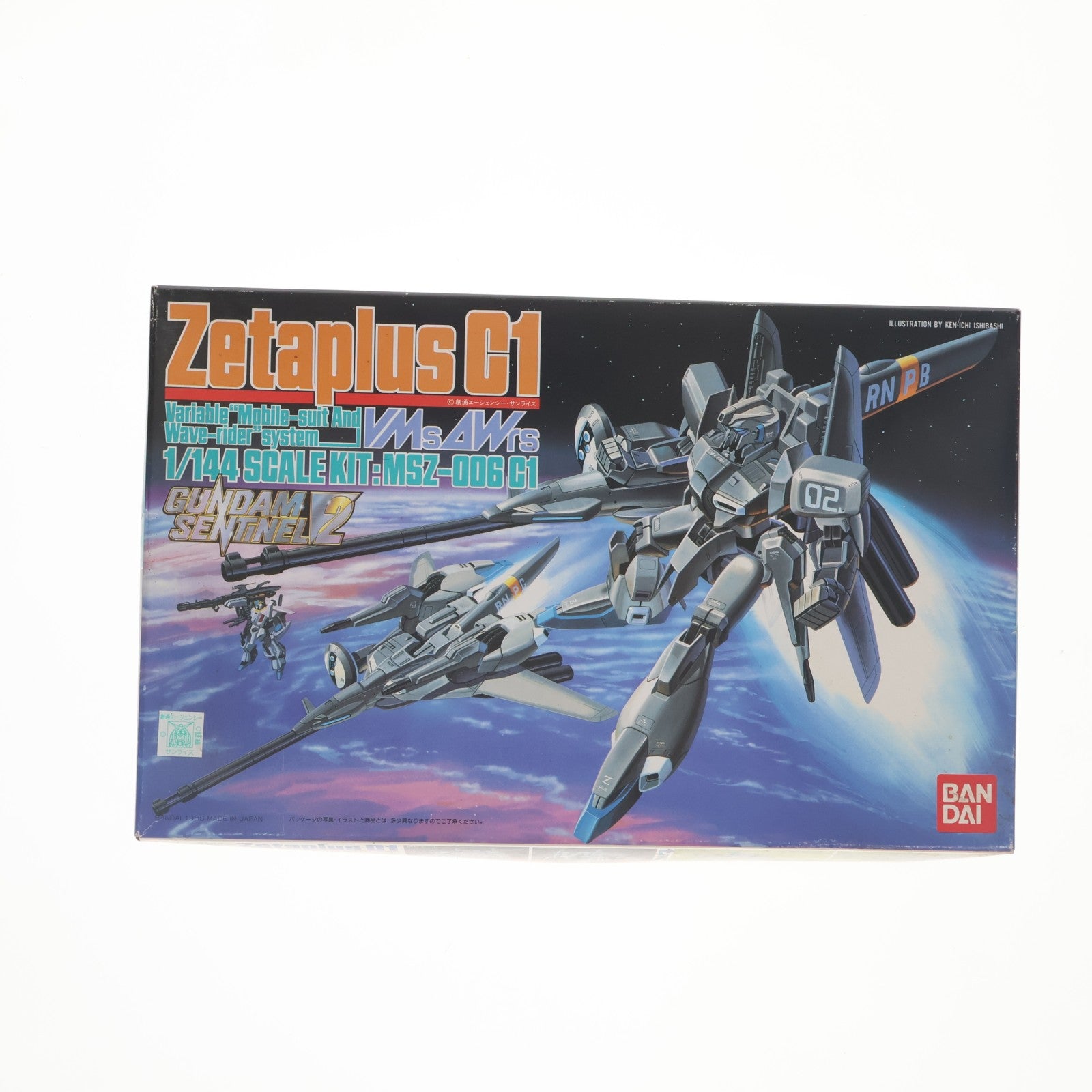 【中古即納】[PTM] 1/144 MSZ-006 C1 ゼータプラス C1 ガンダム・センチネル プラモデル(0024666) バンダイ(19880930)