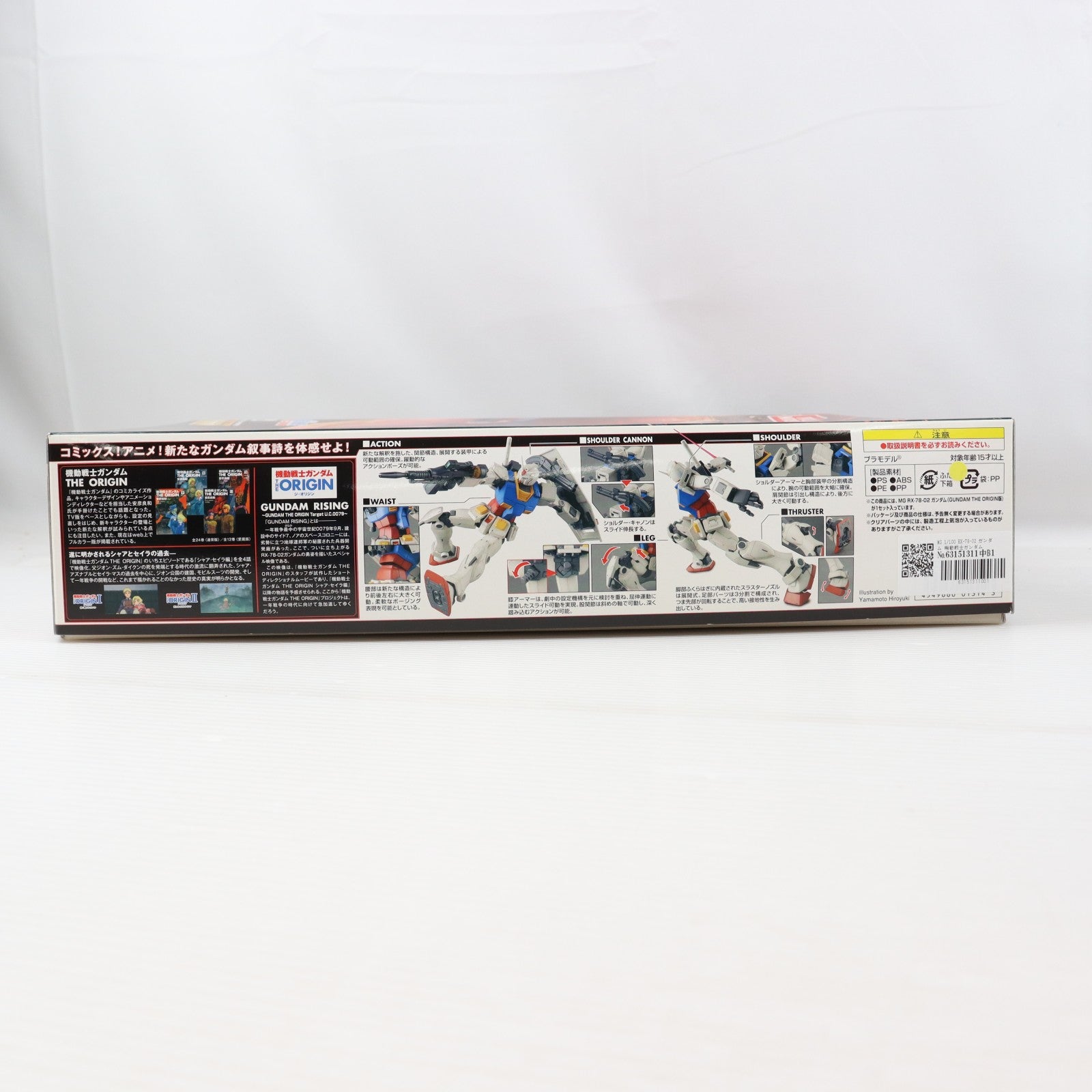 【中古即納】[PTM] MG 1/100 RX-78-02 ガンダム 機動戦士ガンダム THE ORIGIN(ジ・オリジン) プラモデル(0201314) バンダイ(20210615)